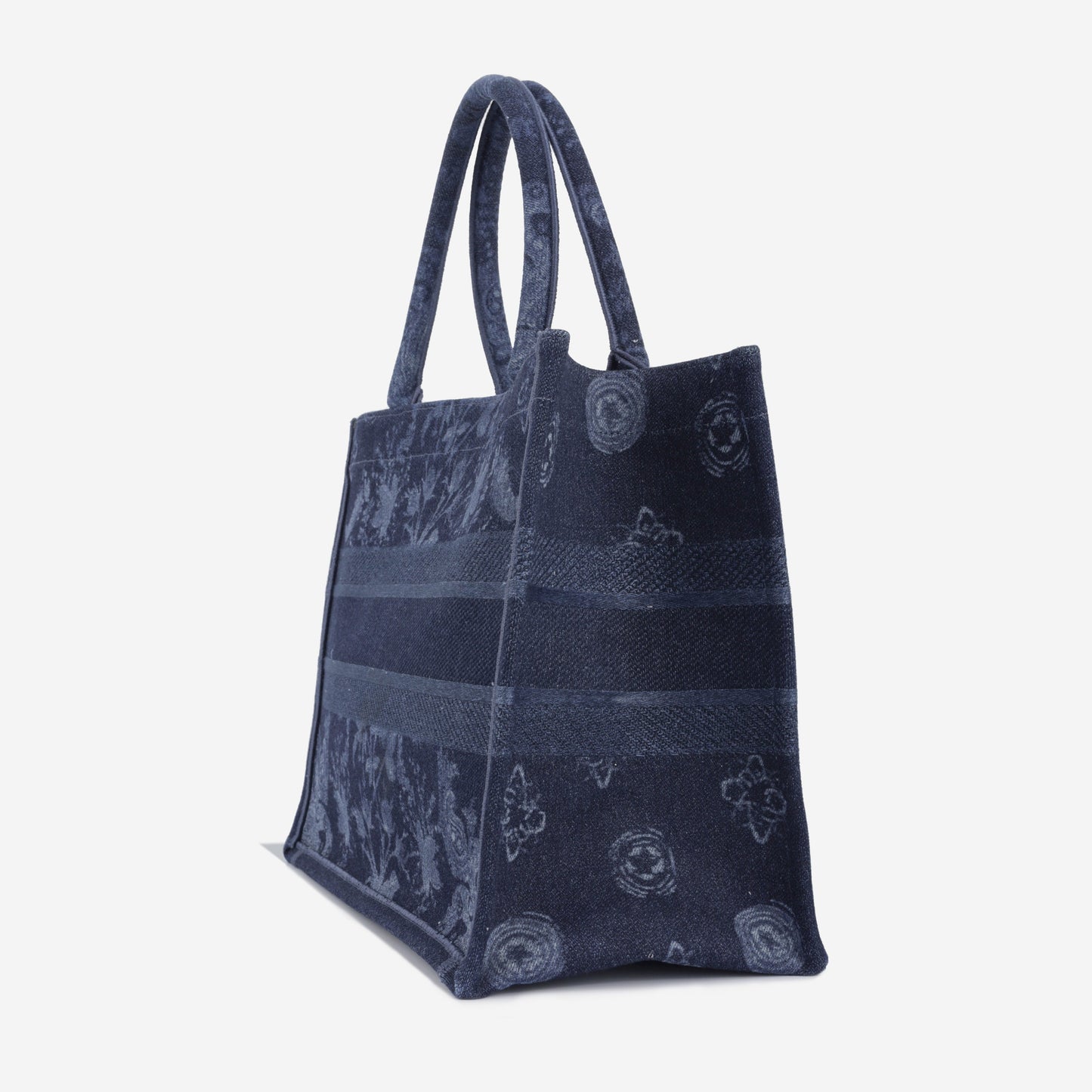 Dior Christian Book Tote Medium Tote Bag Blue Paisley 2021