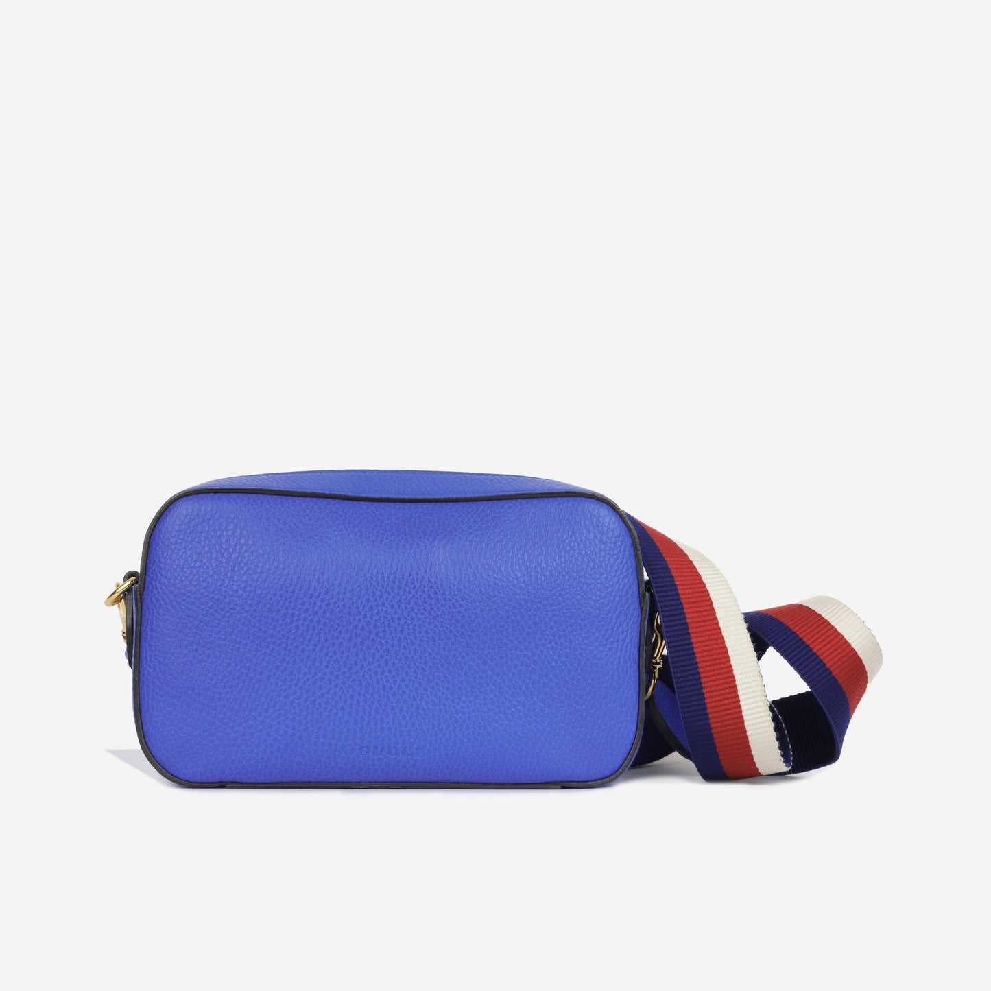Gucci Calfskin Sylvie Tiger Print Camera Bag Crossbody Bag