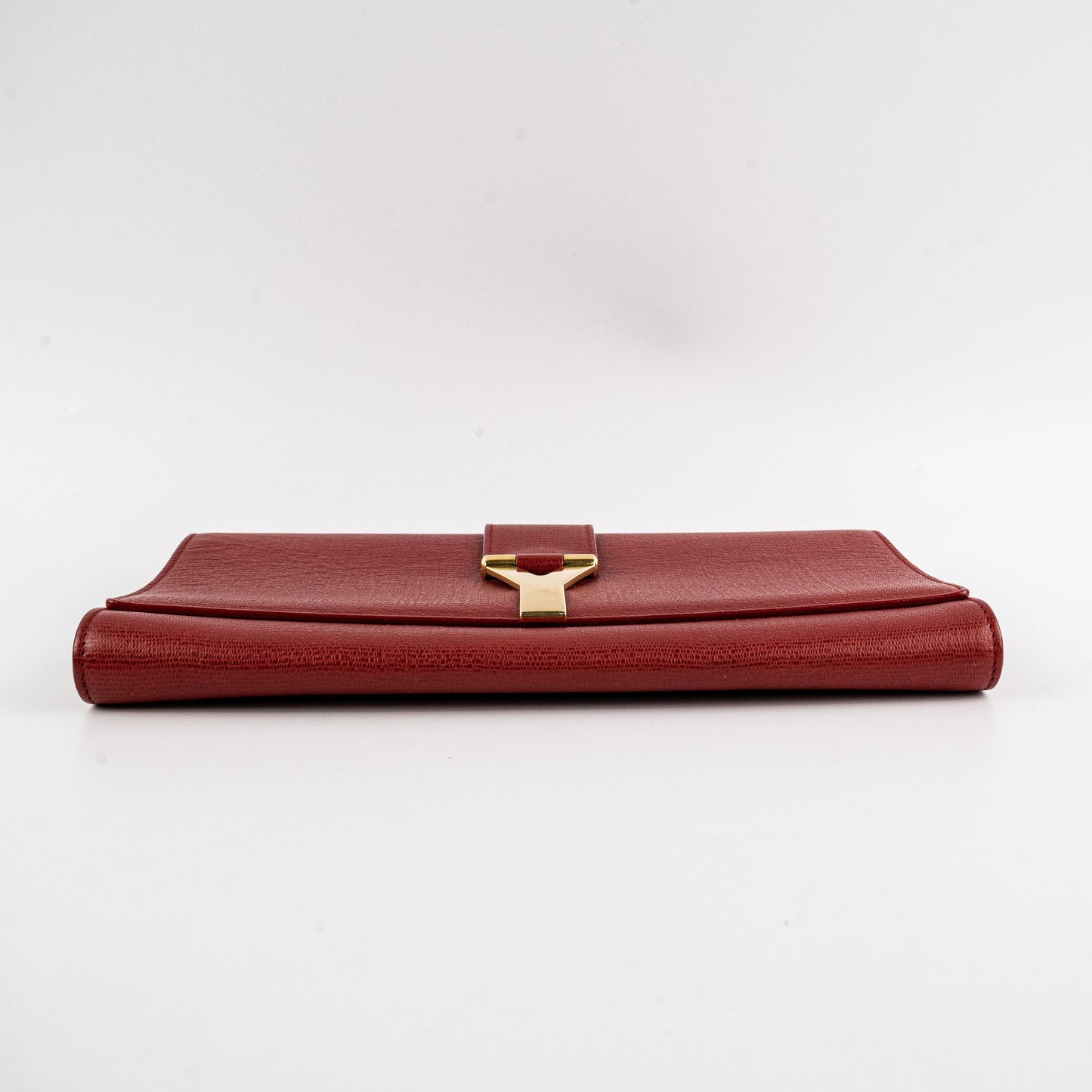 YSL Saint Laurent Clutch Leather Red Clutch Bag Red Leather Clutch
