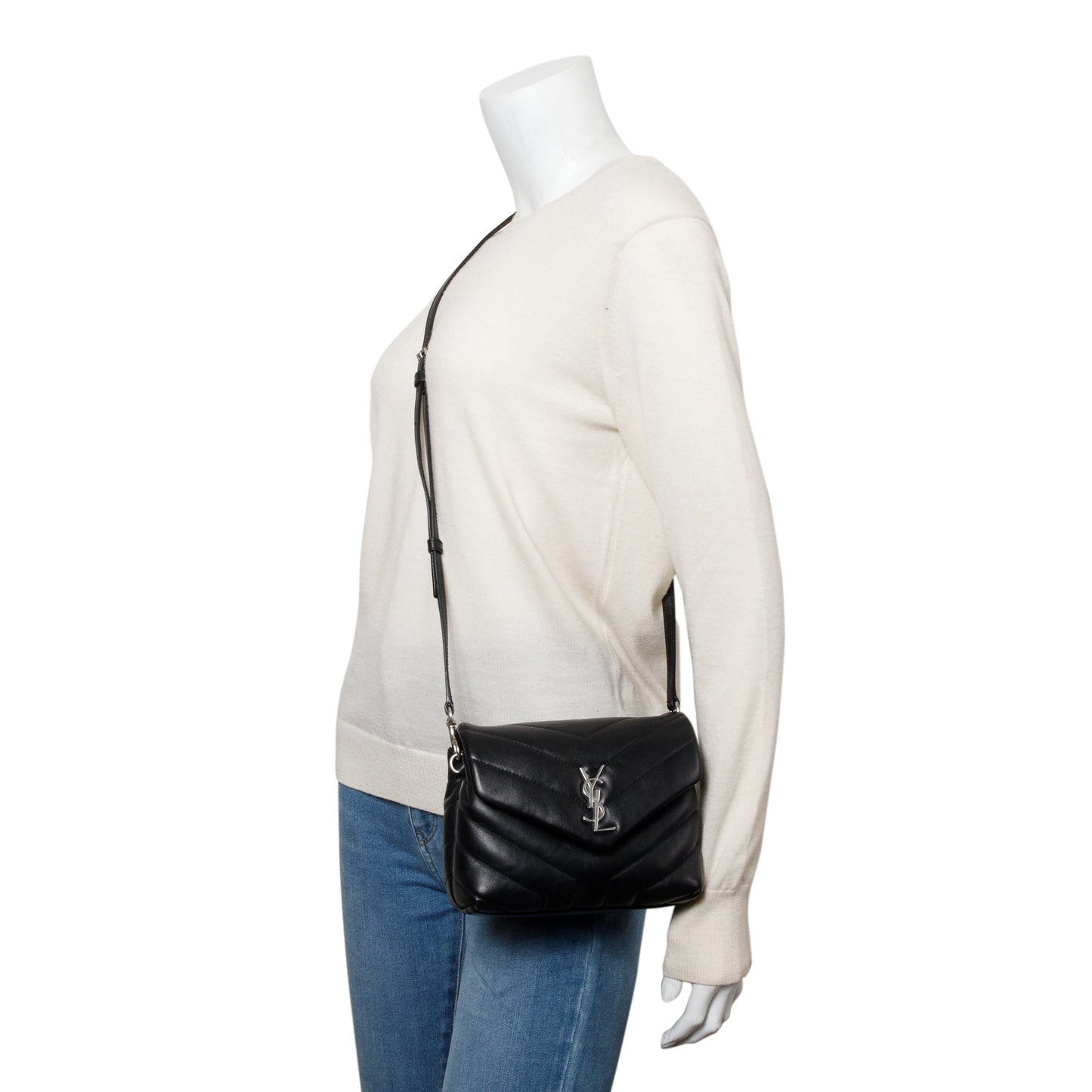 YSL Saint Laurent Toy Loulou Crossbody Bag Matelasse Monogram Box 56959