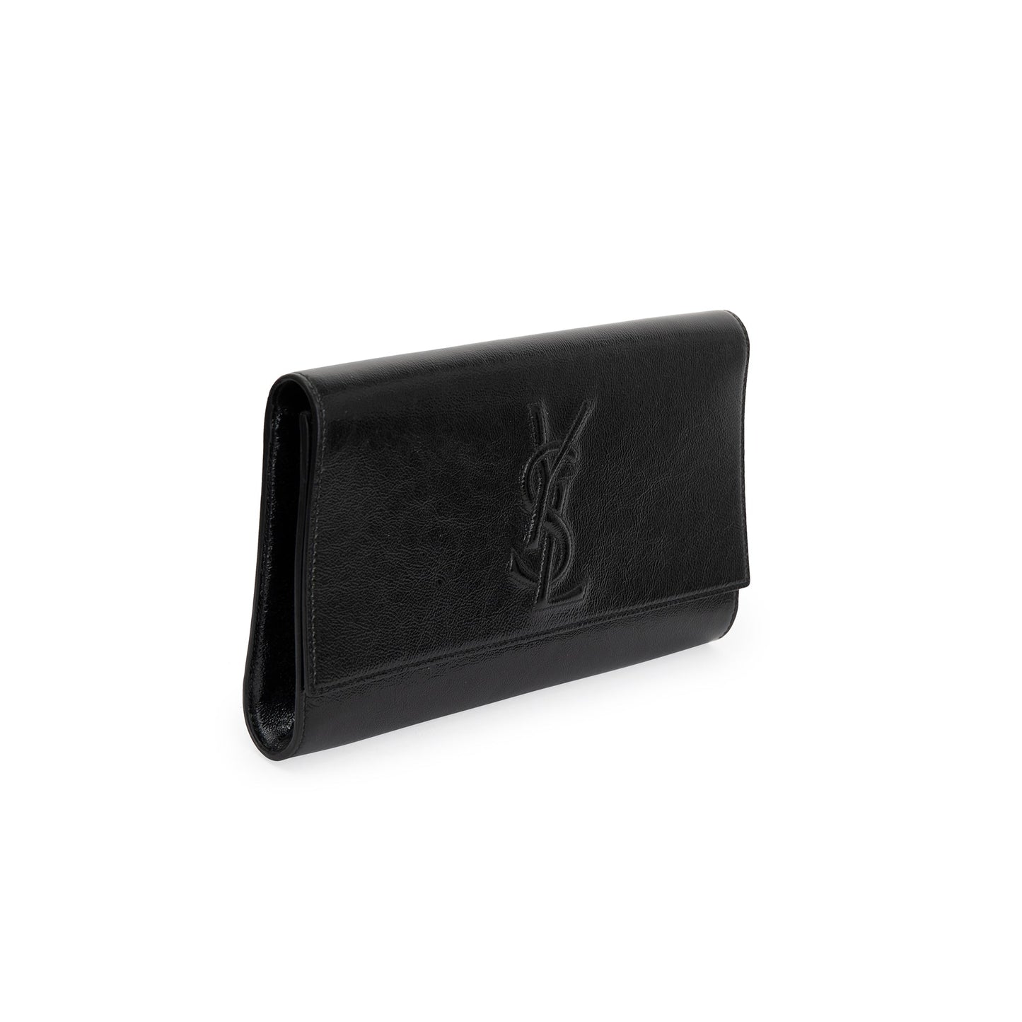YSL Saint Laurent Patent Belle De Jour Clutch Leather Large Clutch Bag