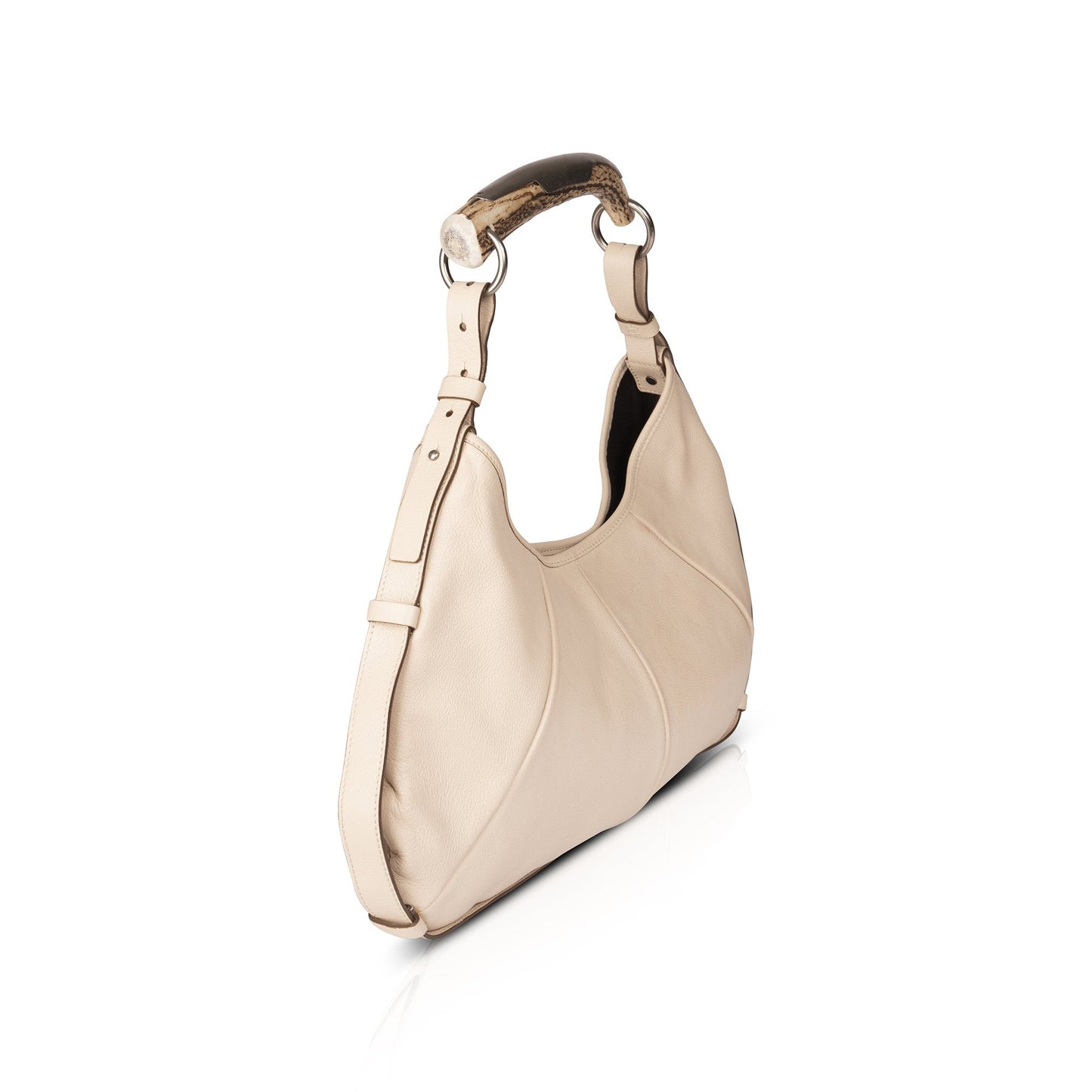 YSL Saint Laurent Mombasa Horn Hobo Shoulder Bag
