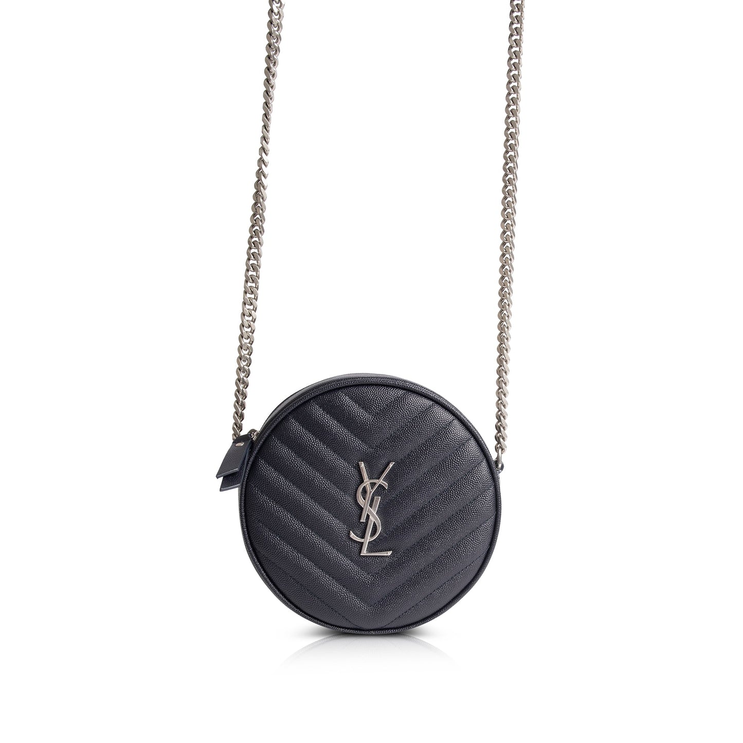 YSL Saint Laurent Vinyle Round Camera Bag Monogram Crossbody Bag