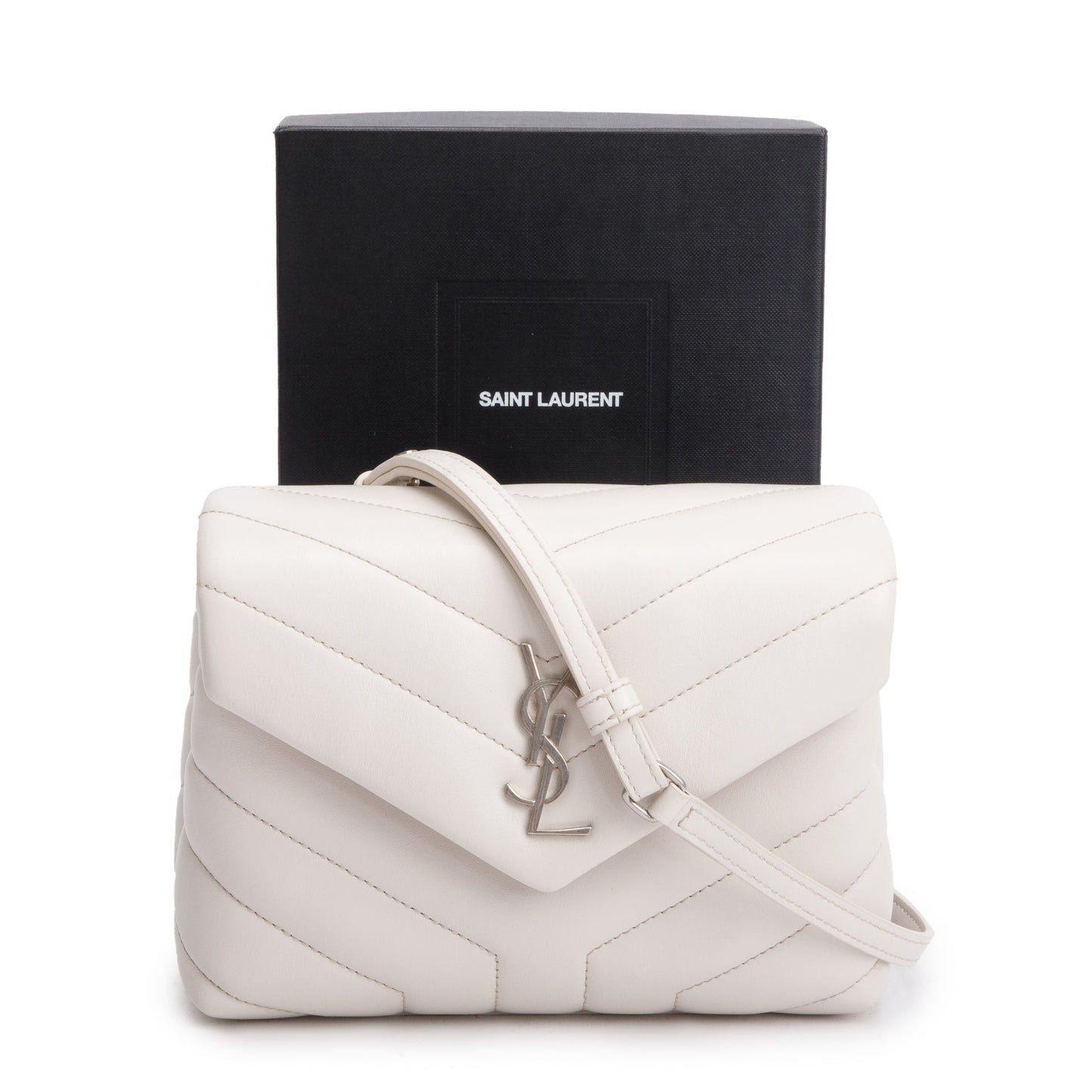 YSL Saint Laurent Toy Loulou Crossbody Bag Matelasse Monogram Box 53043