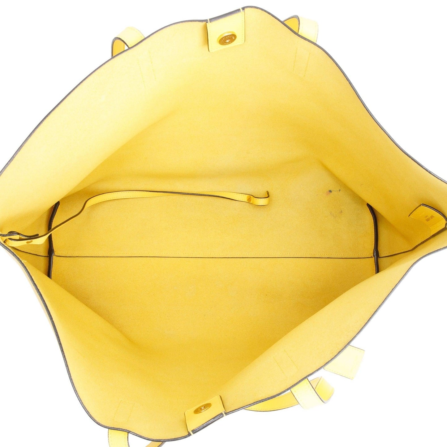 YSL Saint Laurent Yellow E W Shopping Tote Leather Tote Bag