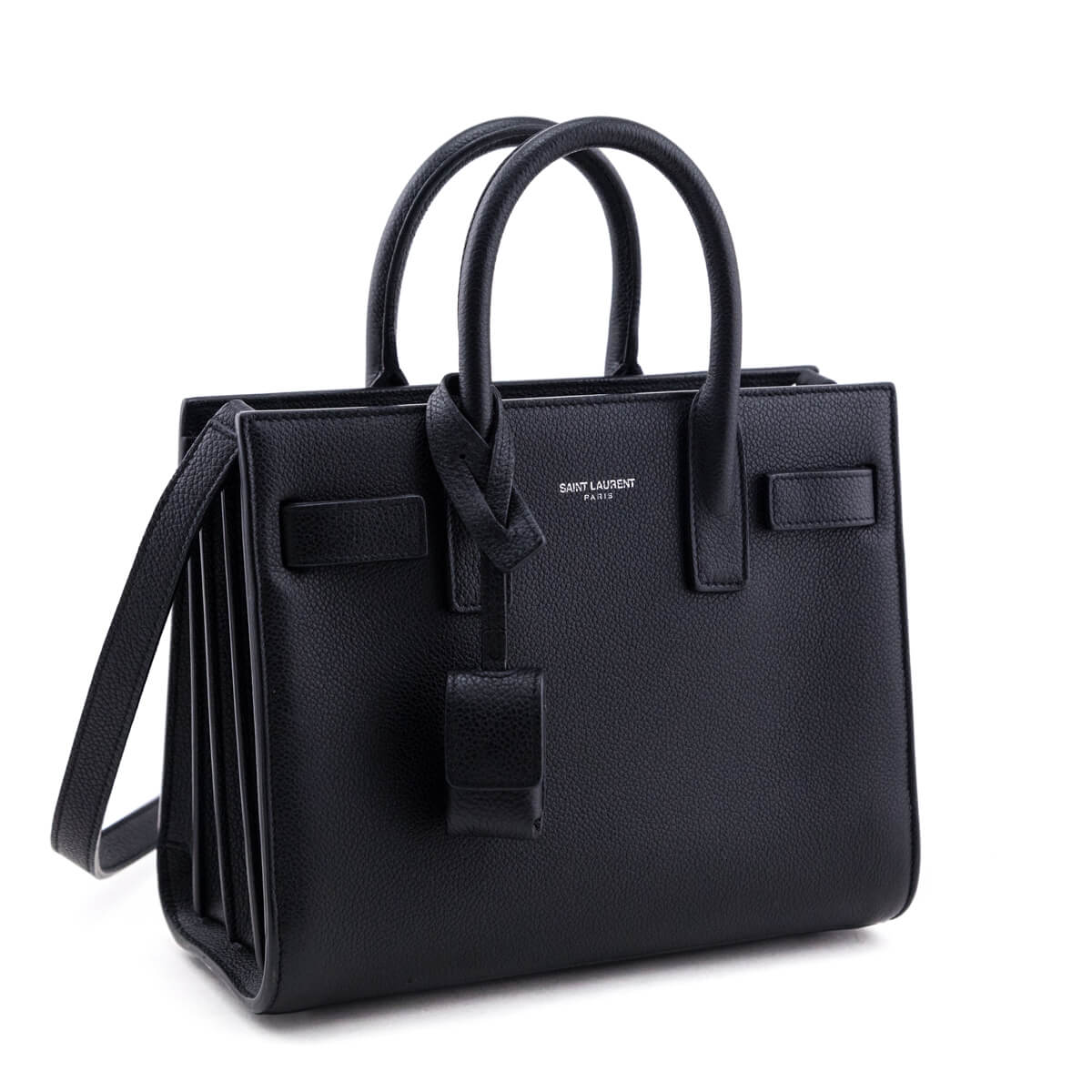YSL Saint Laurent Saint Laurent Trending Calfskin Nano Sac De Black Travel Bag