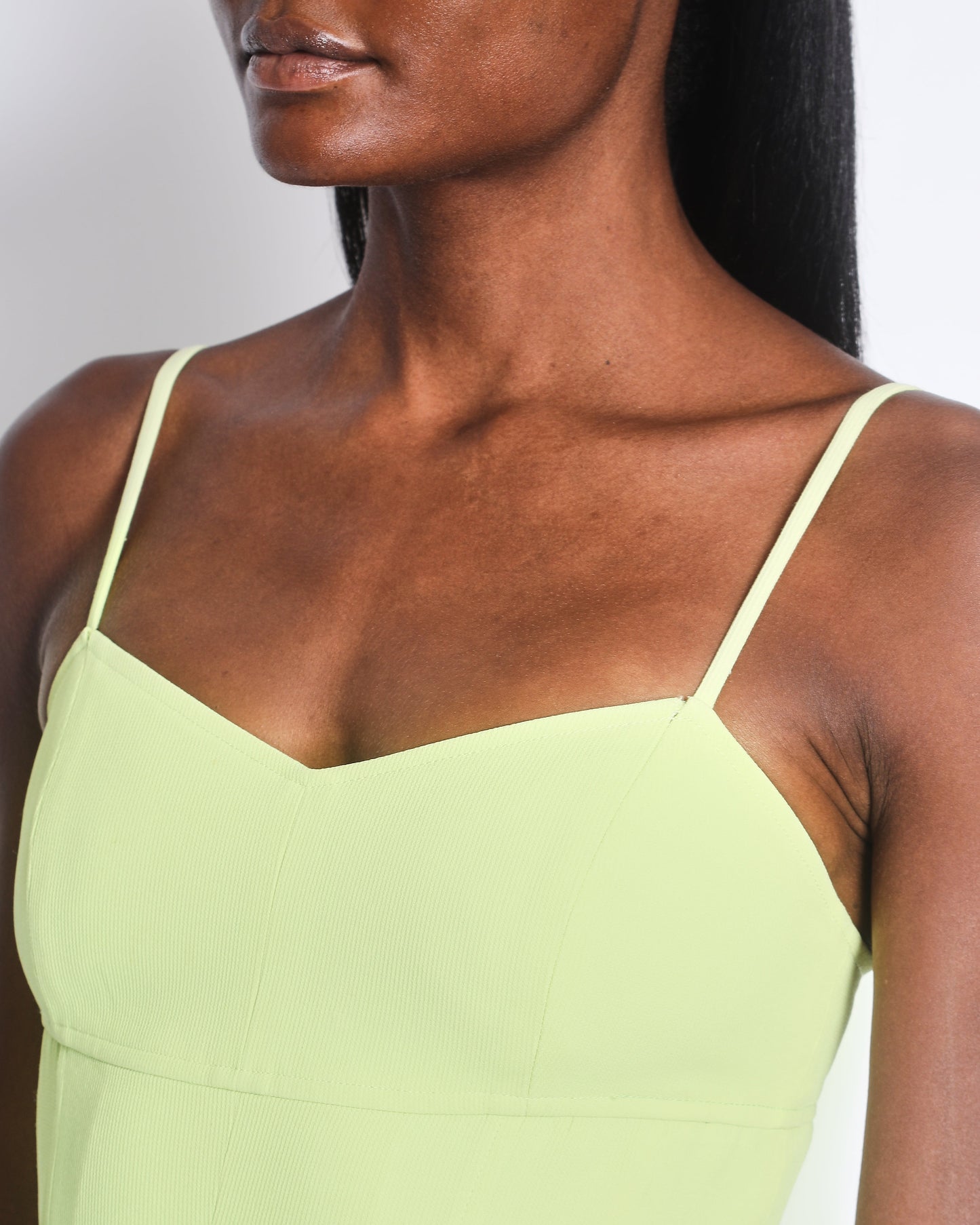 Chanel Lime Green Mini Dress with Pocket Detail Size FR 38 (UK 10)