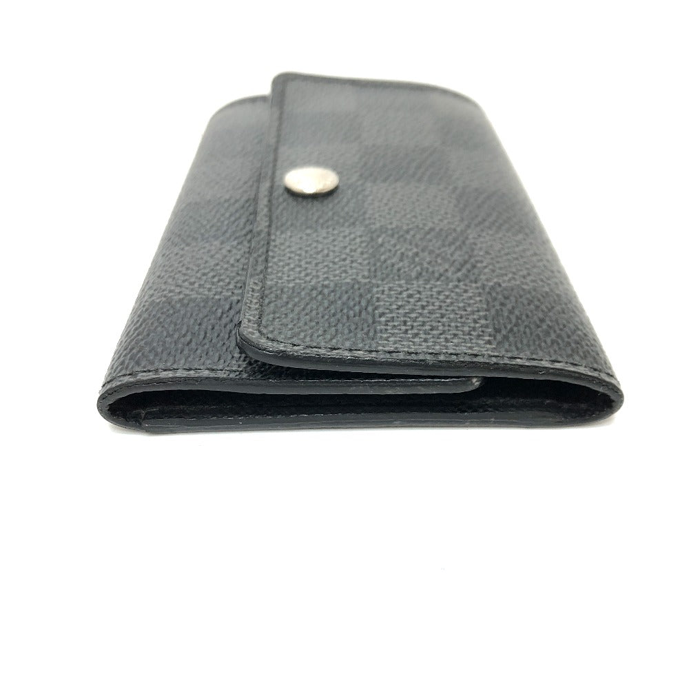 Louis Vuitton Key holder N62662 Damier Canvas Black Key Chain T 16