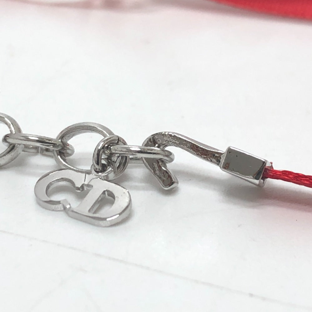 Dior Choker Plastic Clear X Heart Plate Women Red Logo Travel Bag