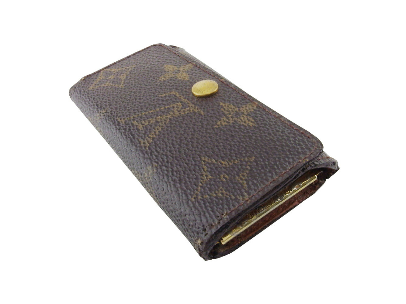 Louis Vuitton Key holder M62631 Multicles4 Brown Beige Gold Key Chain T20461