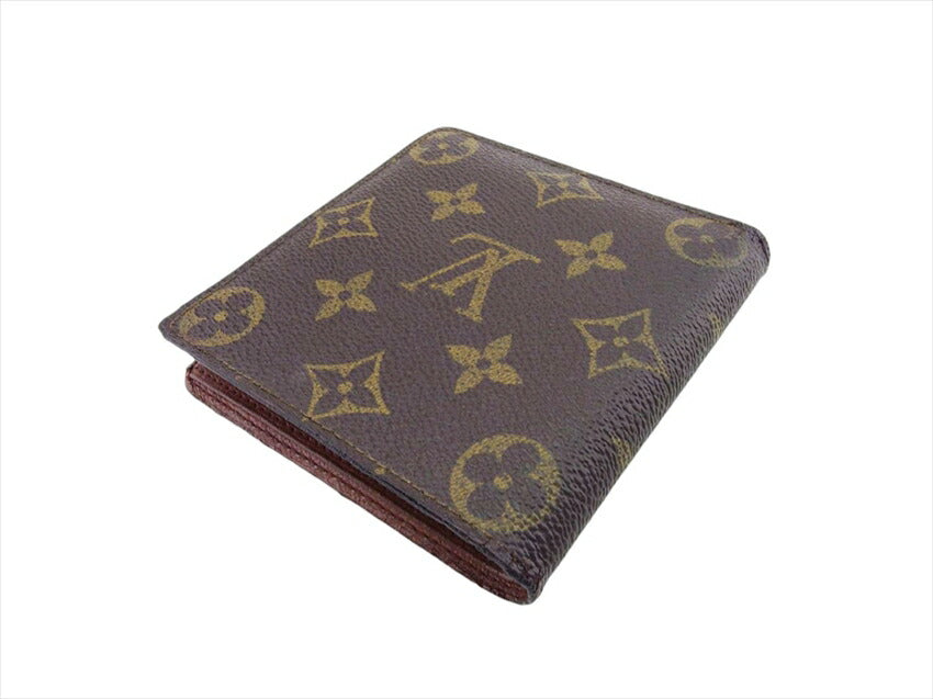 Louis Vuitton Bifold M61665 Porte Billets Cartes Brown Beige Wallet Case T21307