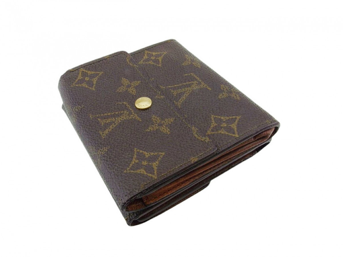 Louis Vuitton Bifold M61652 Porte Monnaie Billets Brown Wallet Case