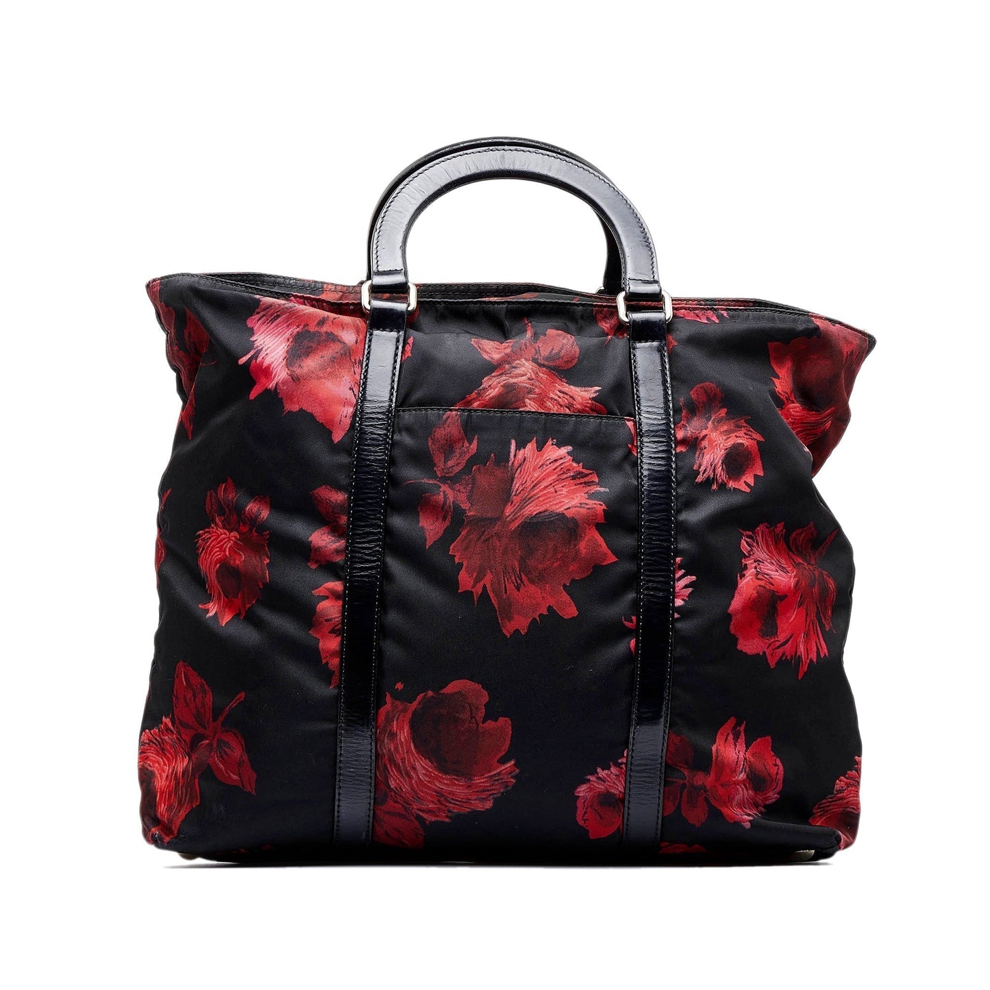 Prada Tessuto Stampato Tote Bag Black