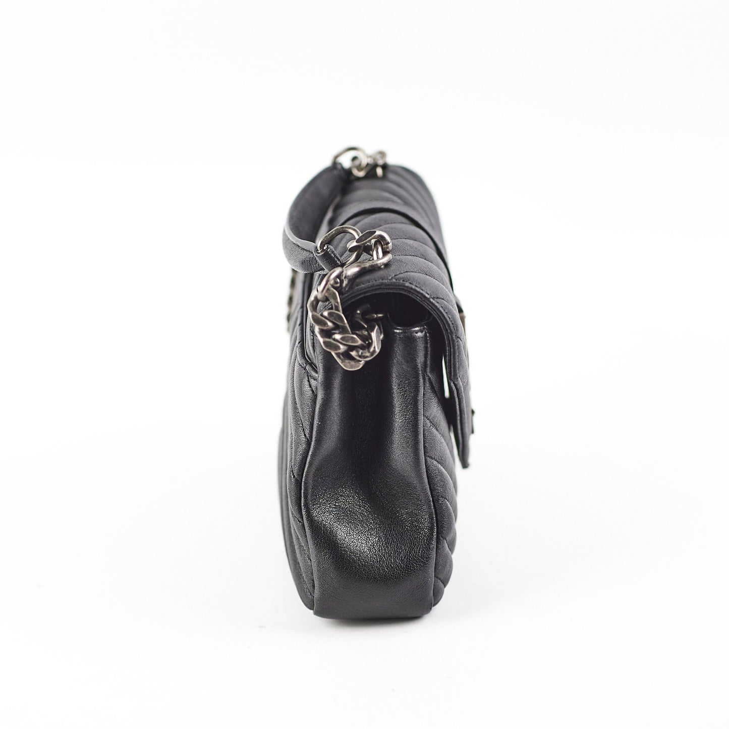 YSL Saint Laurent College Bag Black Medium Crossbody Bag College Black Bag