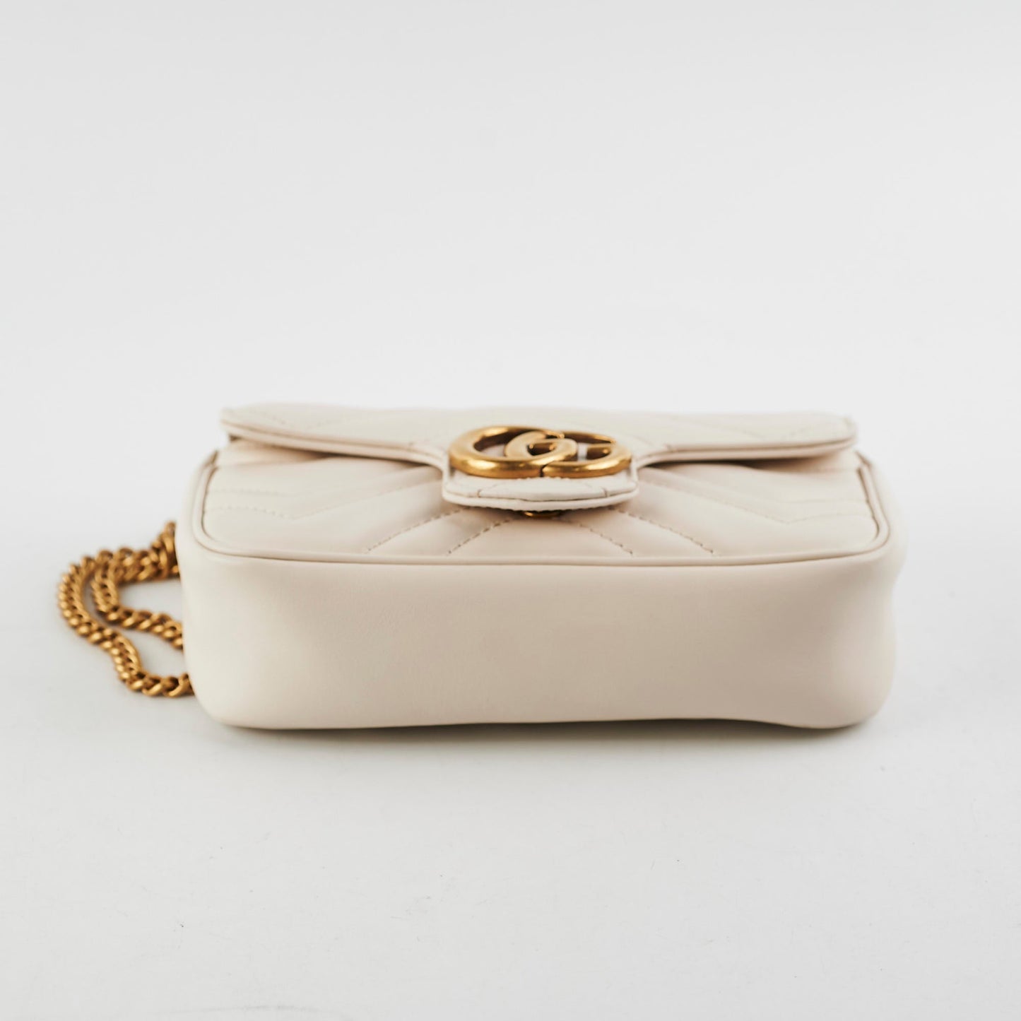 Gucci Super Marmont Crossbody Cream Mini Crossbody Bag