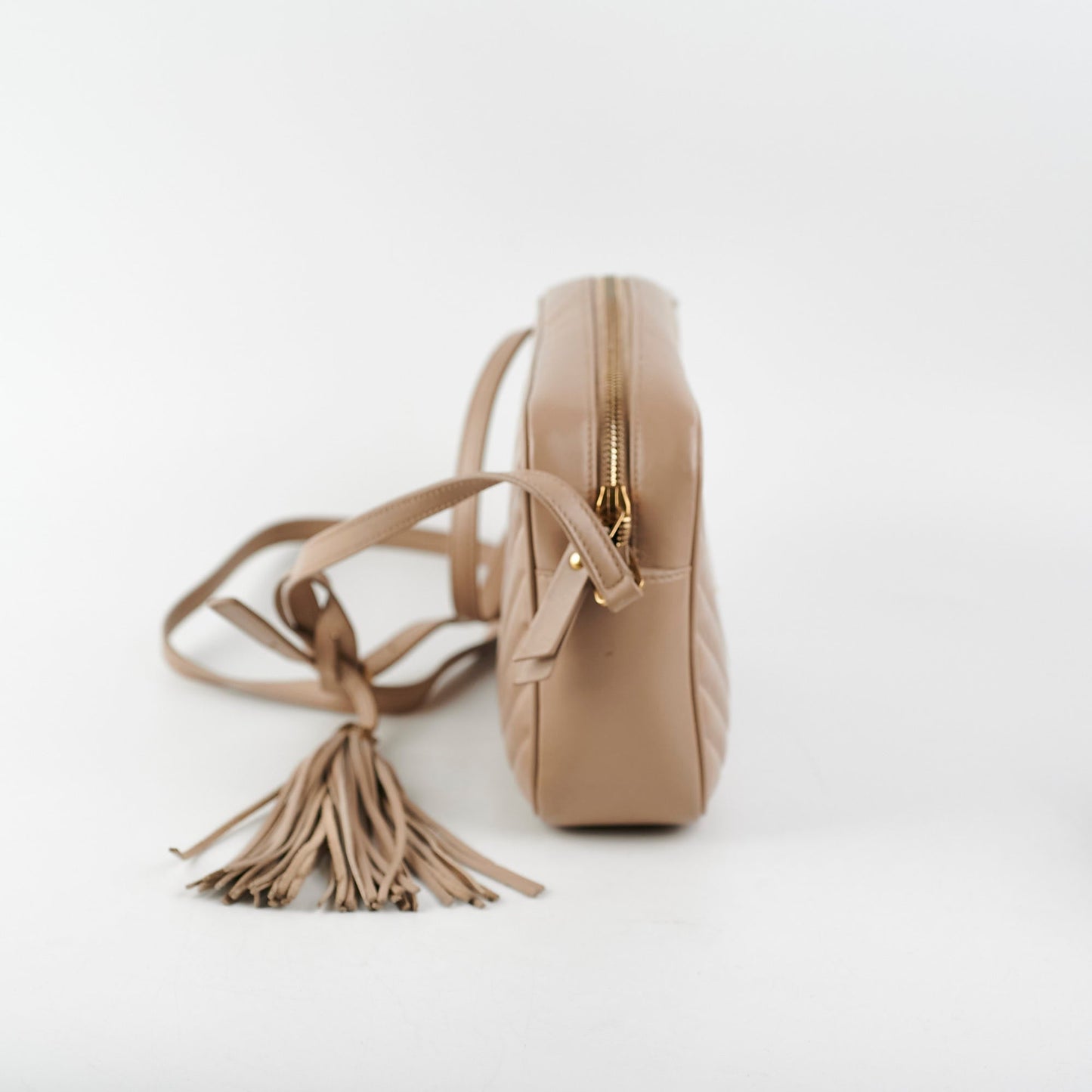 YSL Saint Laurent Lou Camera Bag Beige Crossbody Bag