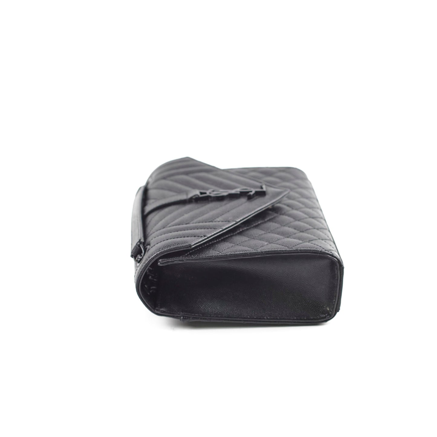 YSL Saint Laurent Envelope Bag Quilted Black Shoulder Bag