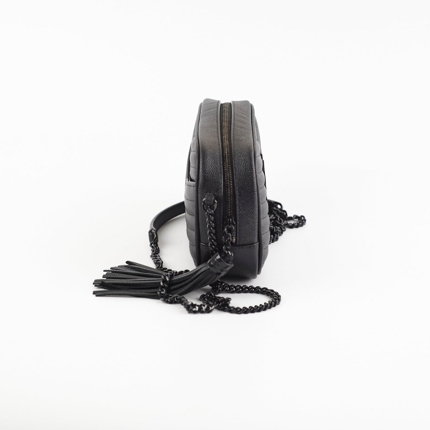 YSL Saint Laurent Lou Camera Bag So Black Mini Crossbody Bag