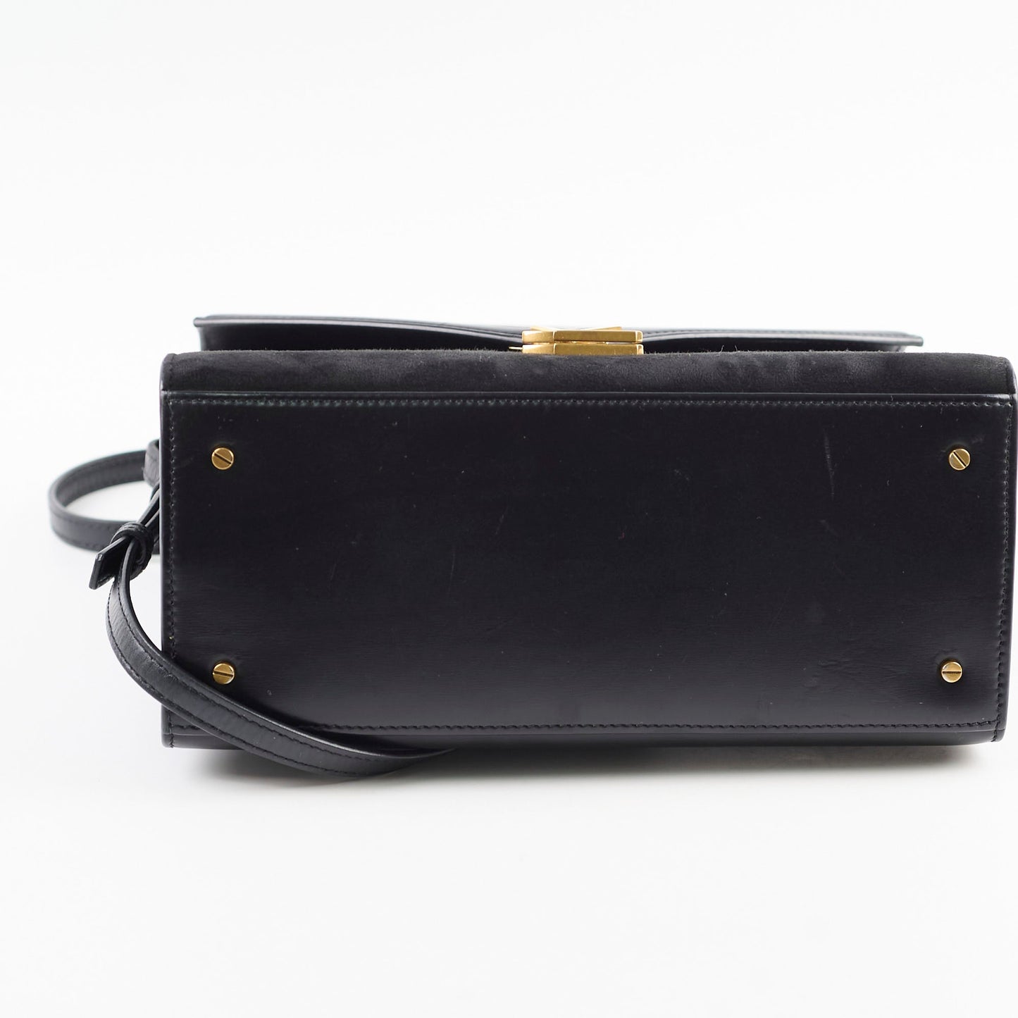 YSL Saint Laurent Cassandra Bag Black Medium Shoulder Bag