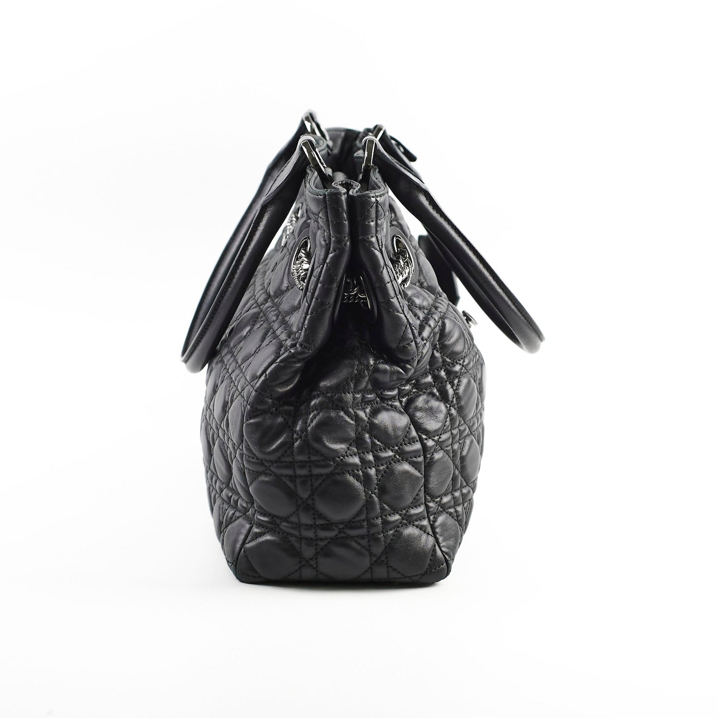 Dior Christian Cannage Chri Chri Tote Black Tote Bag