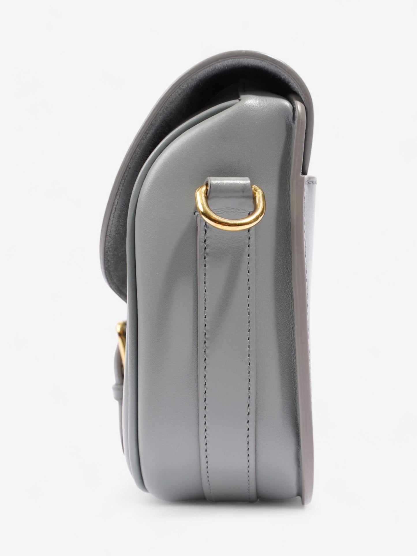 Dior Christian Bobby Grey Calfskin Crossbody Bag Leather Gray Medium
