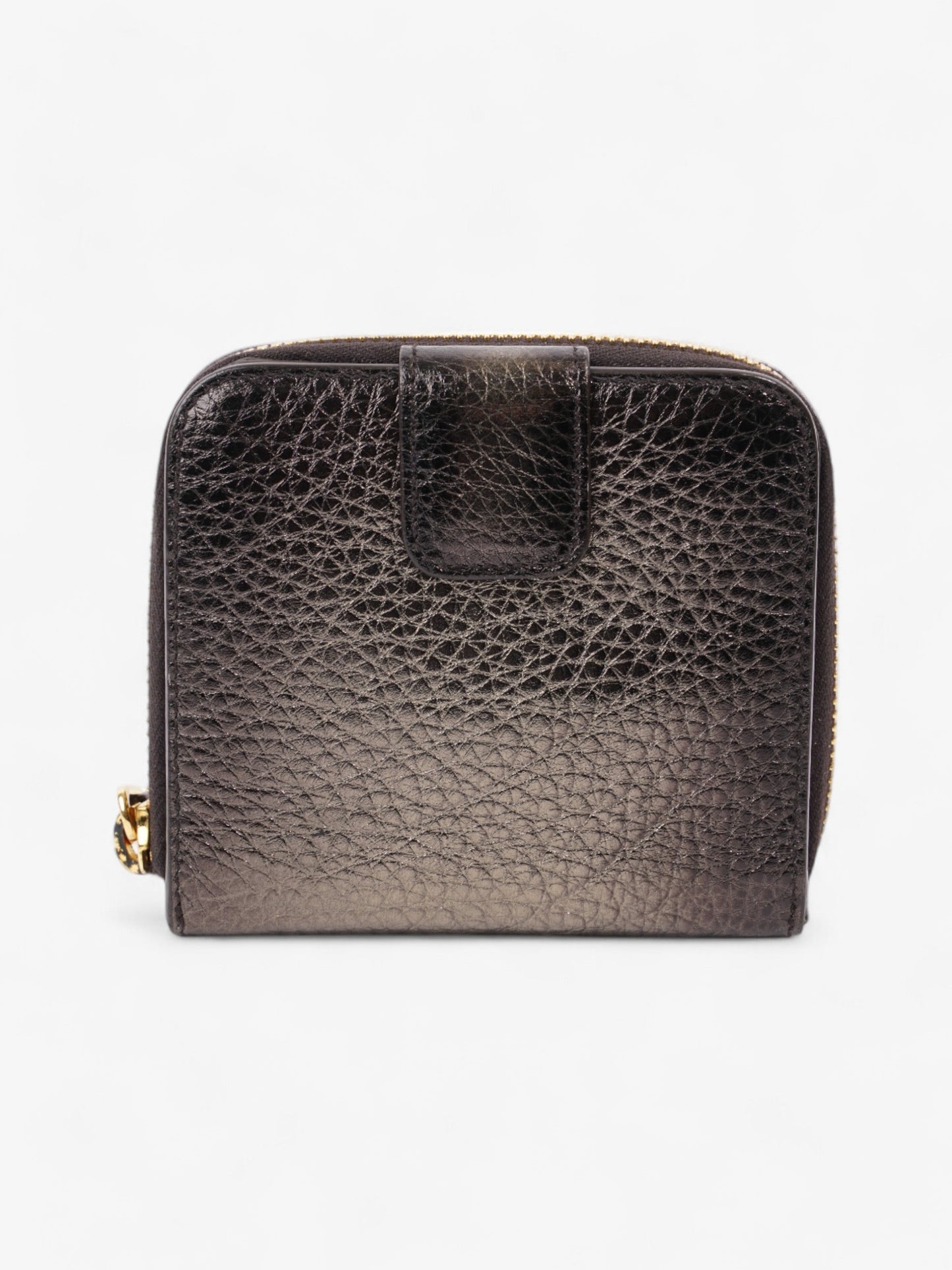 Prada Around Purse Metallic Leather Small Zip Travel Bag