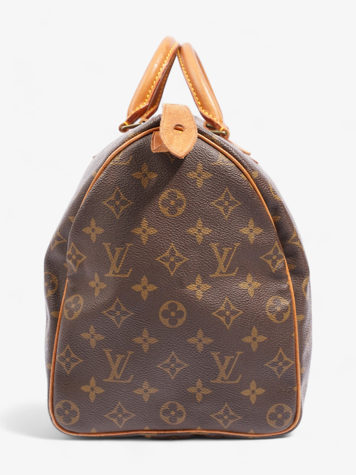 Louis Vuitton Speedy Coated 35 Monogram Canvas Coated Canvas Apparel Canvas 35