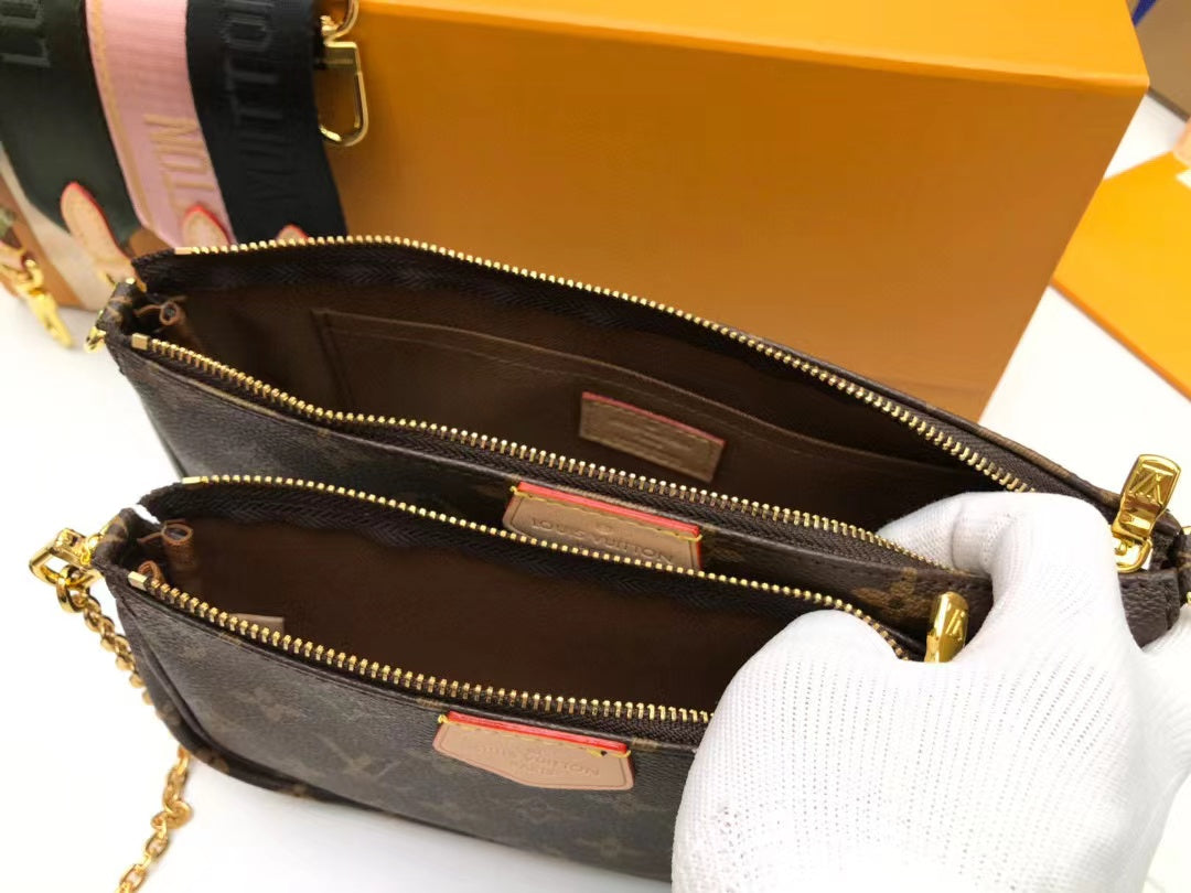 Top Quality Multi Pochette Accessoires Bags Fall Canvas Monogram Travel Bag Kakibeige 2790