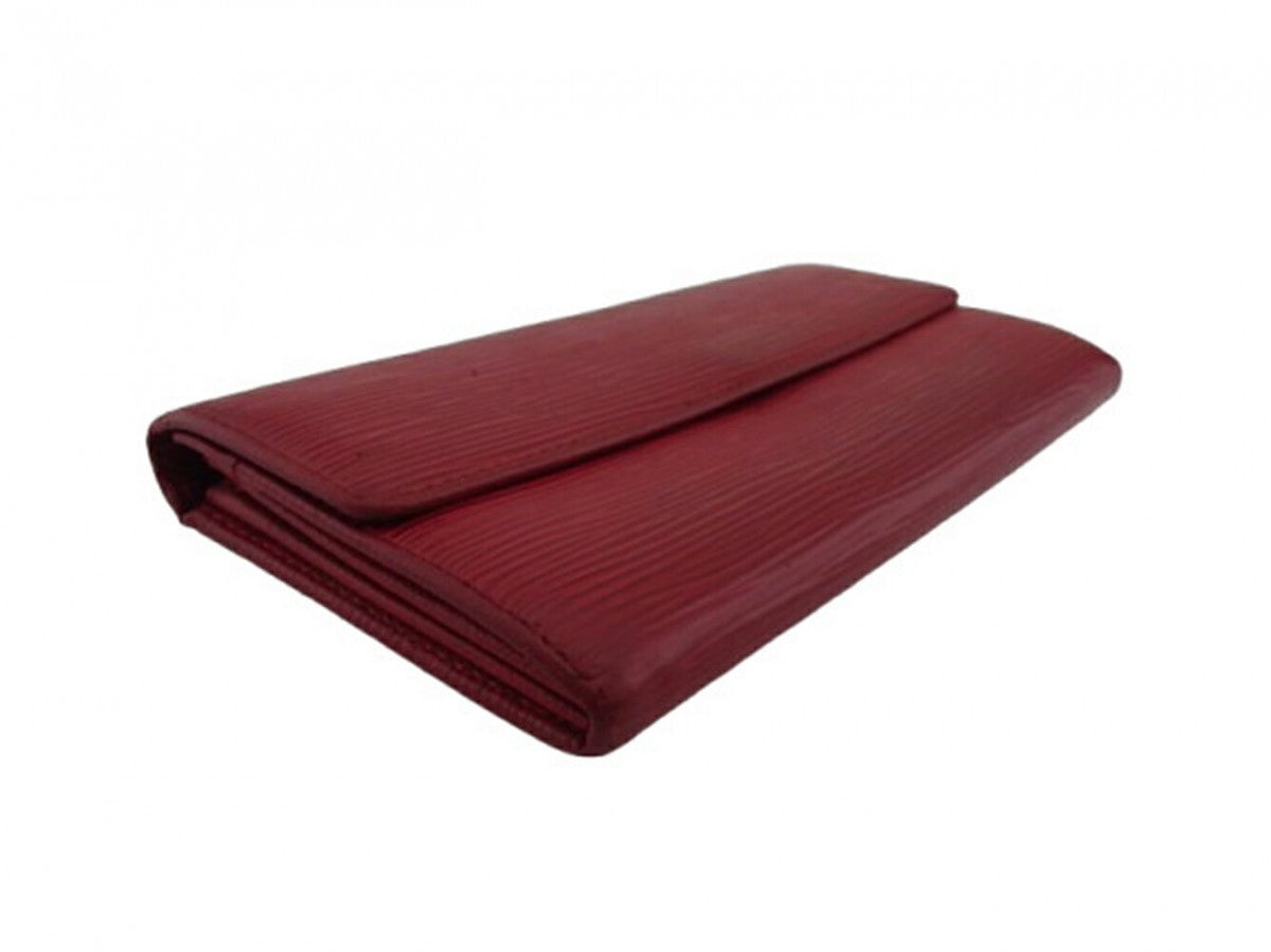 Louis Vuitton Long Purse M60316 Red Wallet Case