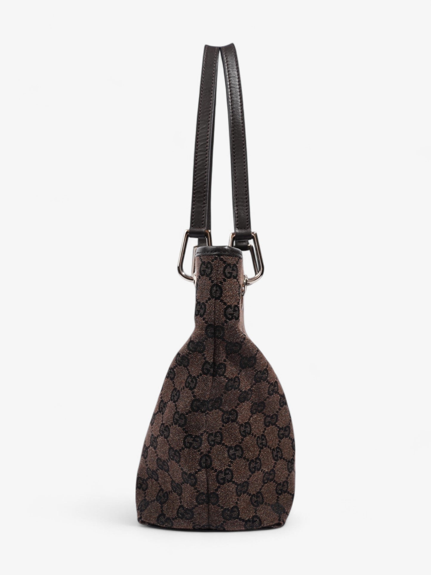 Gucci Tote Bag Supreme Dark Canvas Brown Shoulder Bag