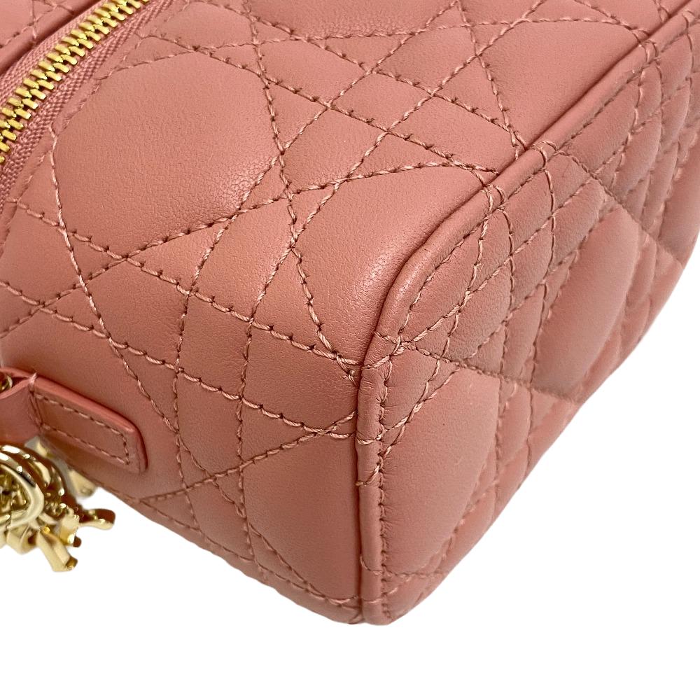 Dior Christian Shoulder Bag Lambskin, Way Cannage Shoulder Leather Pink