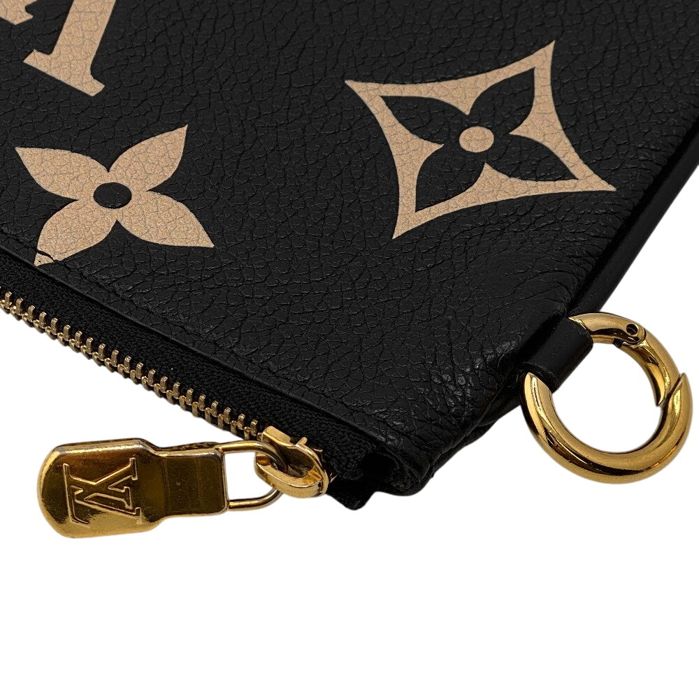 Louis Vuitton Pochette M69516 Ann Platt Pochette Monogram Leather Black Brown Clutch Bag
