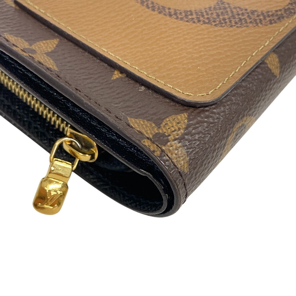 Louis Vuitton Bifold M69432 reverse Juliet Monogram Leather Brown Wallet Case