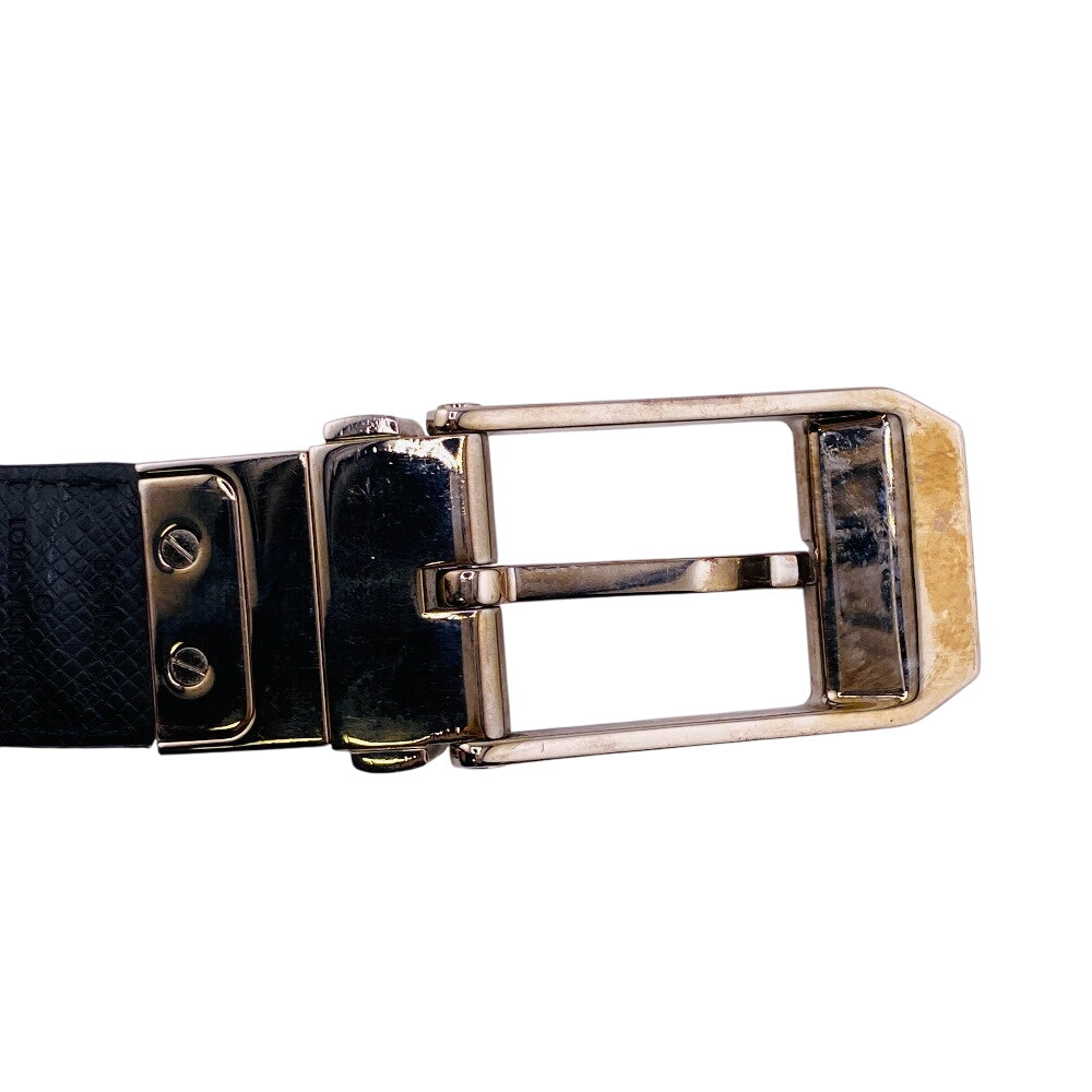 Louis Vuitton M6834 Saintur Damier Grafitte 85 Leather Black Belt