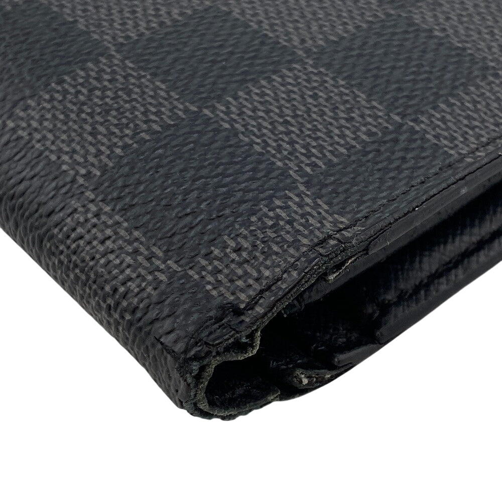 Louis Vuitton Long Purse N62665 Damier Grafitte Black Wallet Case