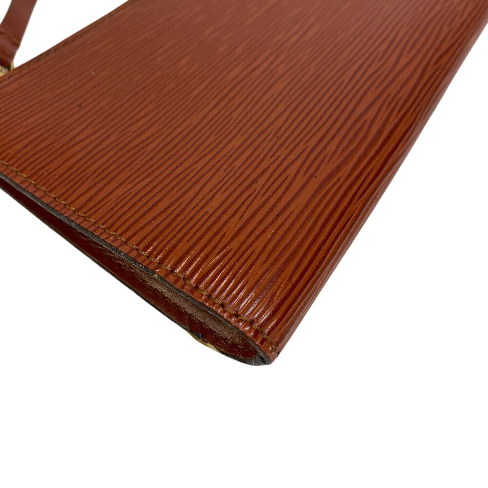 Louis Vuitton Pouch M52953 Epi Pochette Brown Clutch Bag