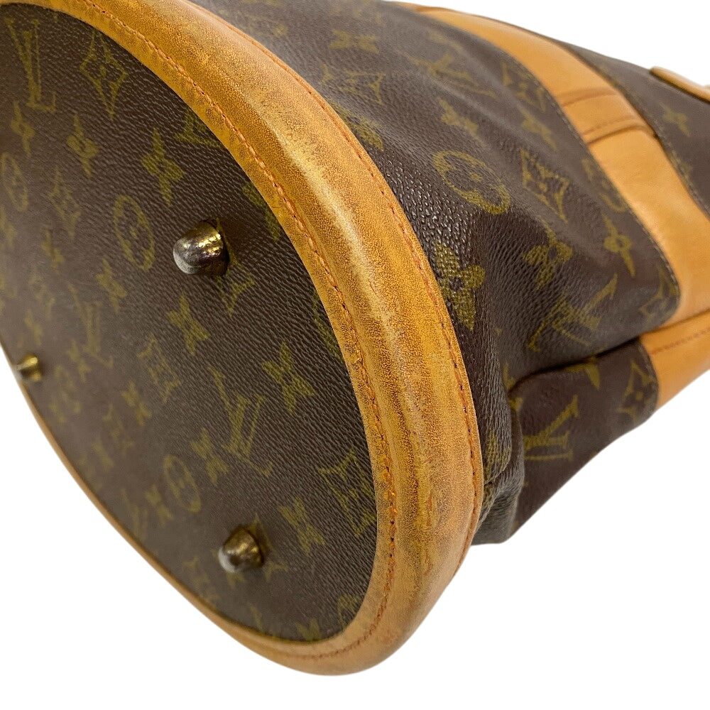 Louis Vuitton GM Monogram Leather Brown Bucket Shoulder Bag
