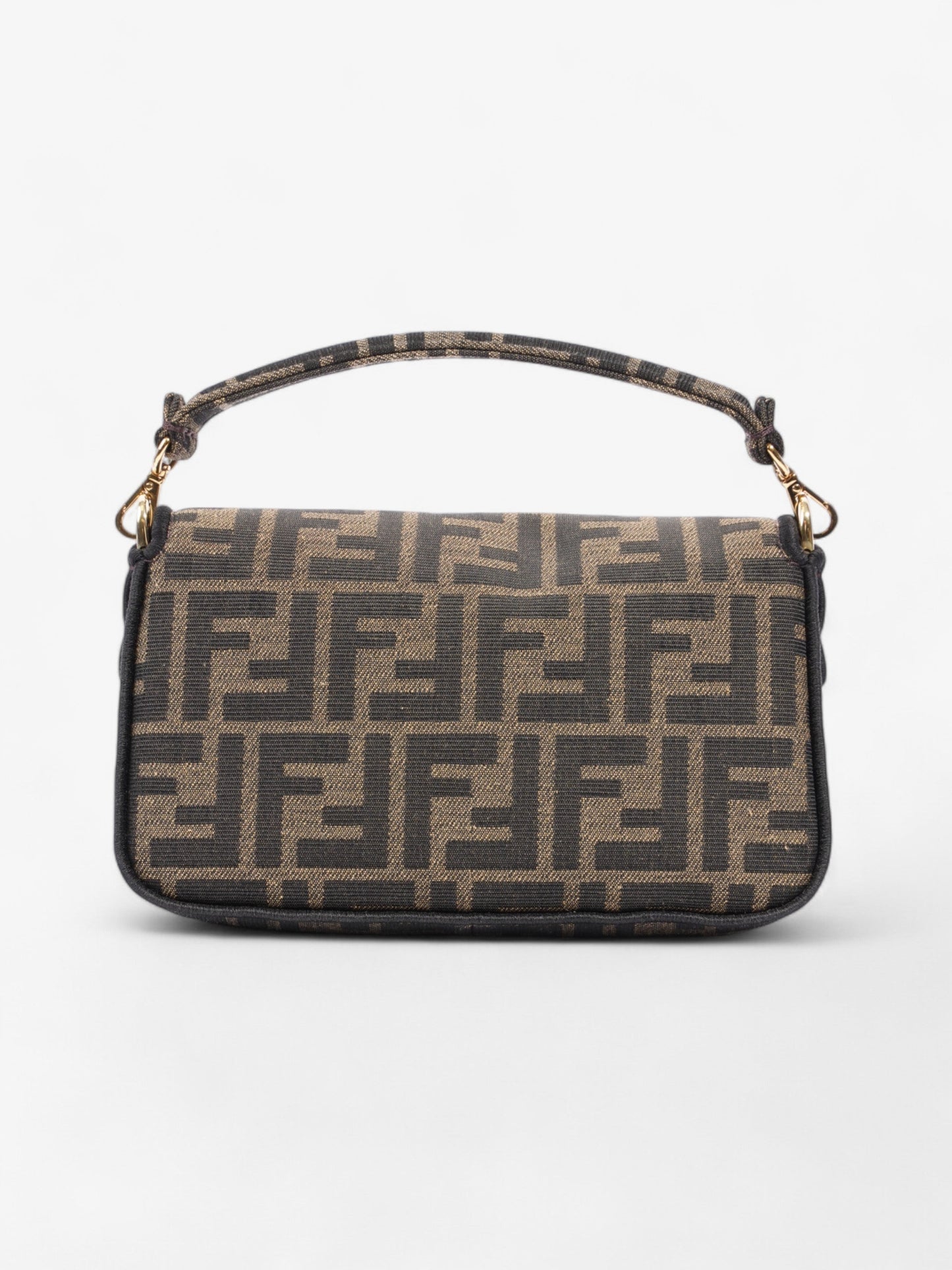 Fendi Baguette Tobacco Fabric Crossbody Bag Brown Mini Shoulder Bag