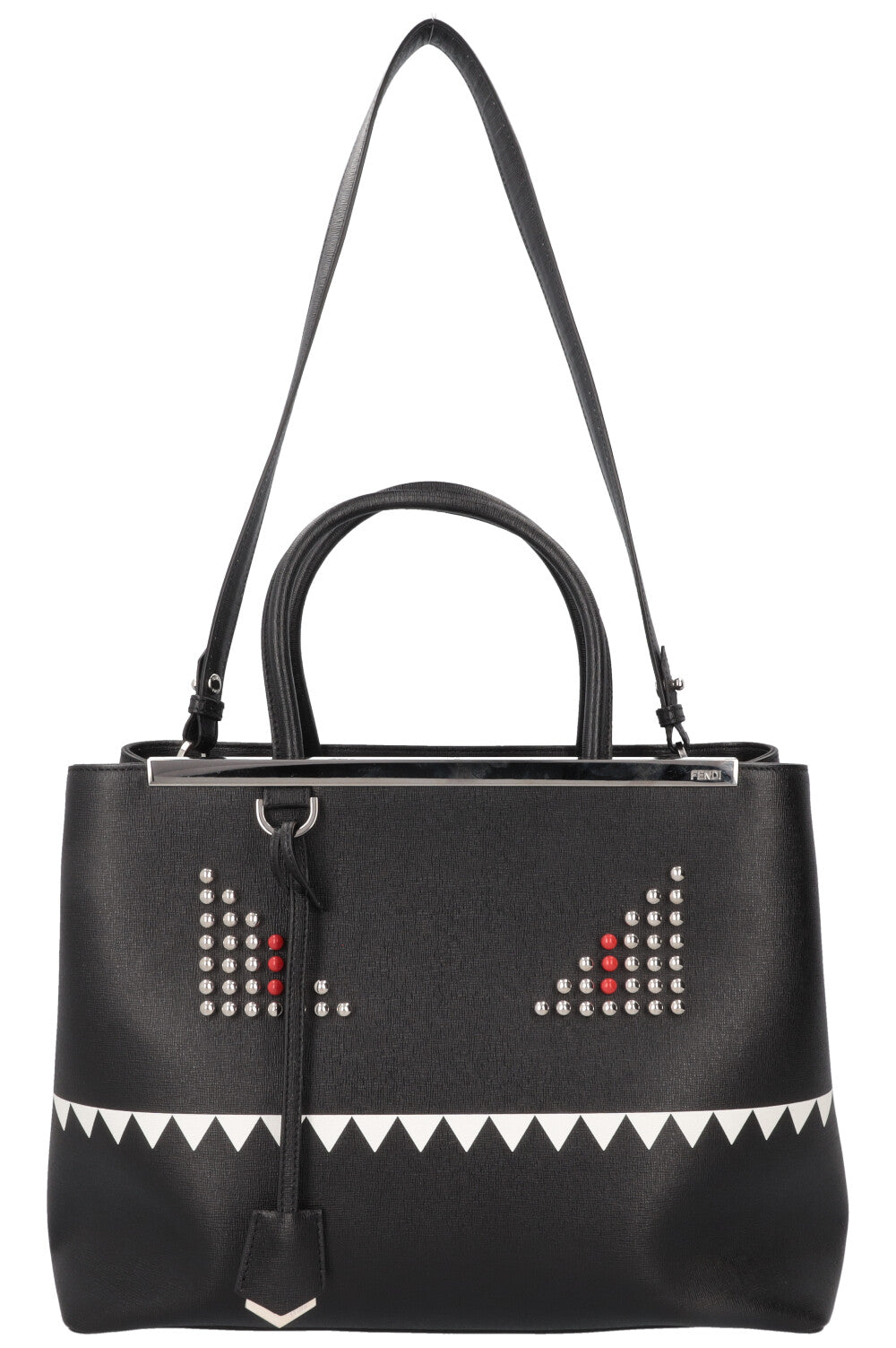 Fendi Monster 2Jours Bag Black Medium Handbag