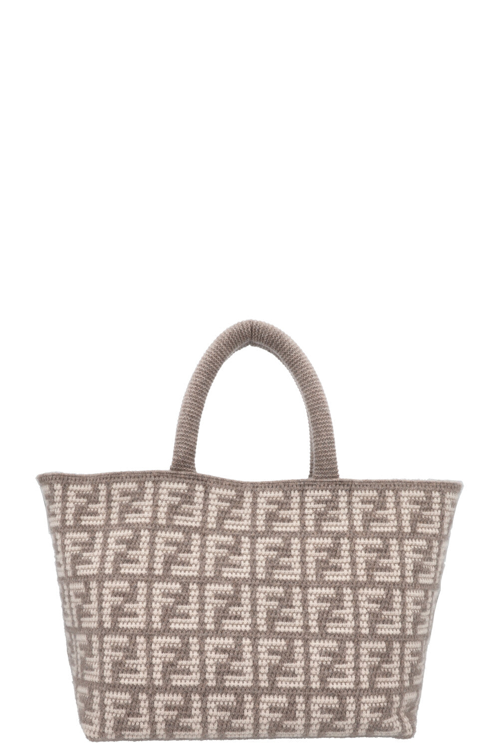 Fendi Tote Bag Zucca Cashmere Grey Gray Large