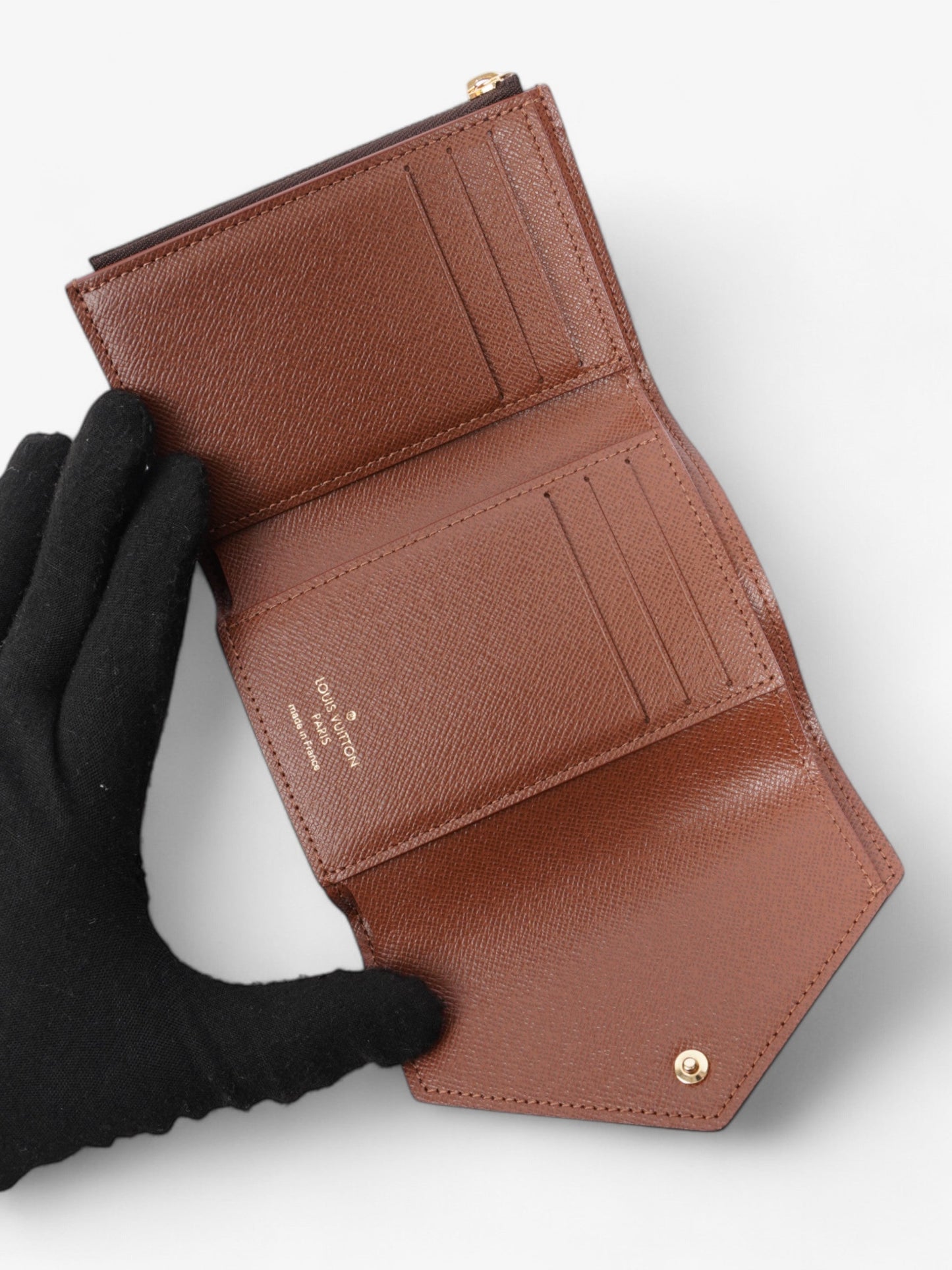 Louis Vuitton Victorine Coated Monogram Gold Canvas Coated Canvas Wallet Case