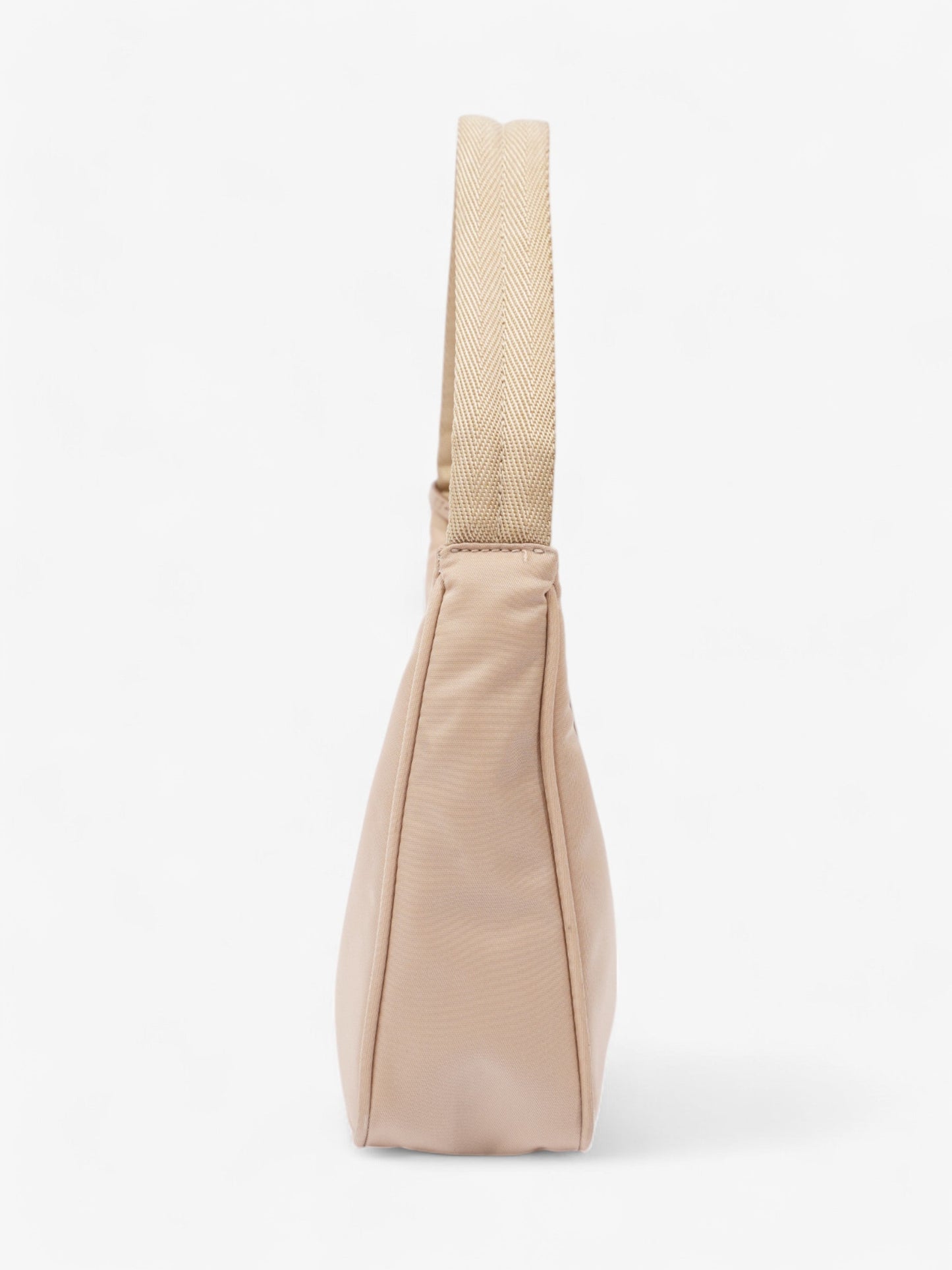 Prada Re Edition Shoulder Bag Nylon Beige 2000 Beige Nylon
