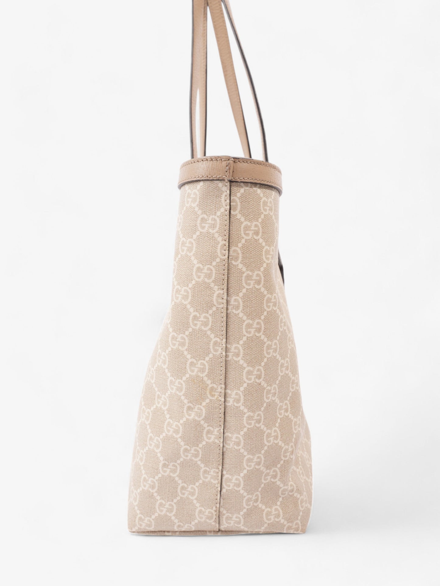 Gucci Ophidia Tote Bag Green Medium Canvas White Shoulder Bag