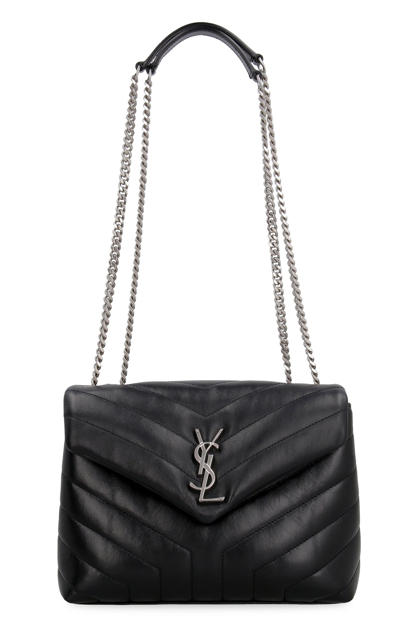 YSL Saint Laurent Luxury Trending Women Loulou Bag In Neronero Small Travel Bag
