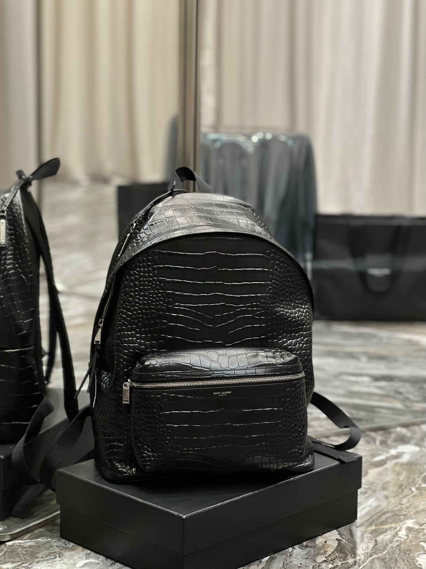 YSL Saint Laurent YSL Top Quality City Backpack For Women Black