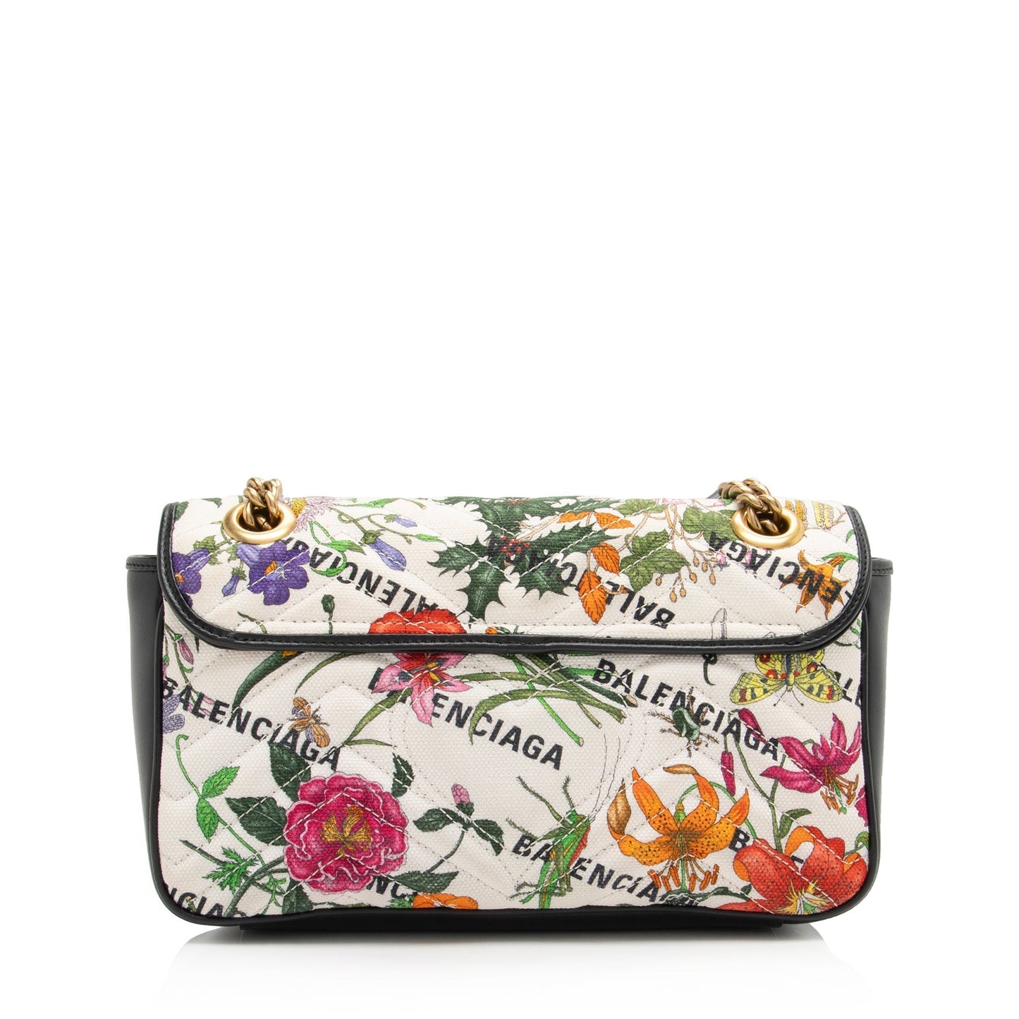 Gucci x Luxury Balenciaga Trending Flora Canvas Small Flap Marmont Shoulder Bag Shoulder Bag