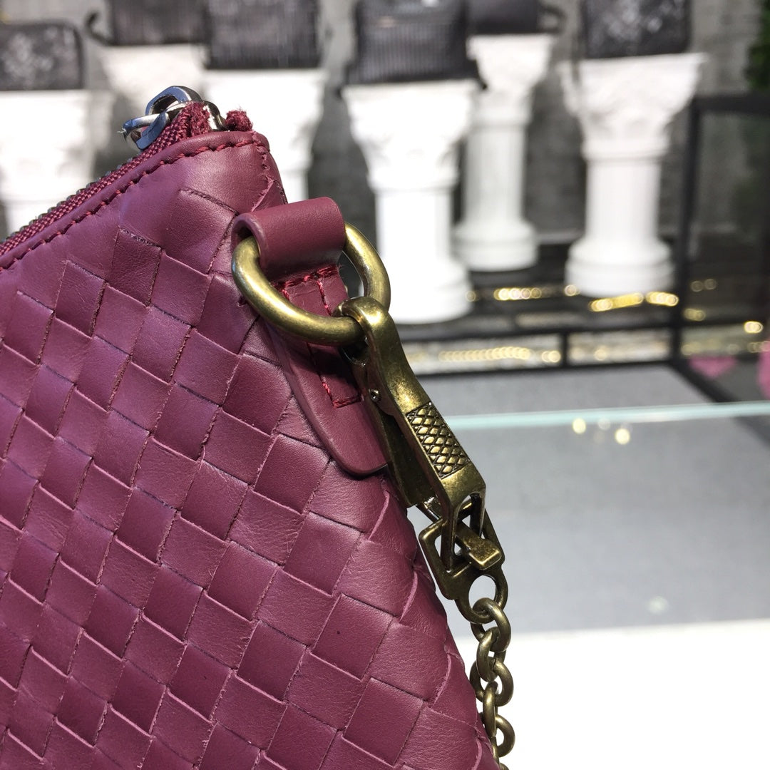 Top Quality Shoulder Bag Dark For Women Red Chain