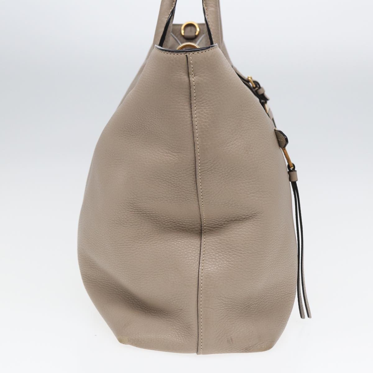Prada Tote Bag 2Way Auth Leather Beige