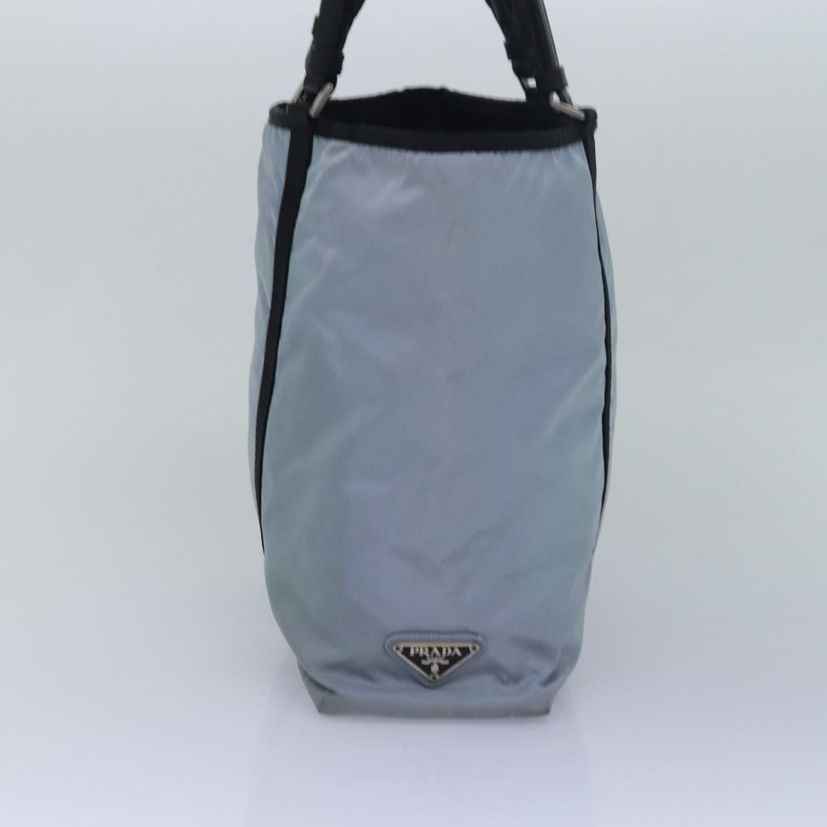 Prada Tote Bag Auth Nylon Blue Blue Auth Ar12135