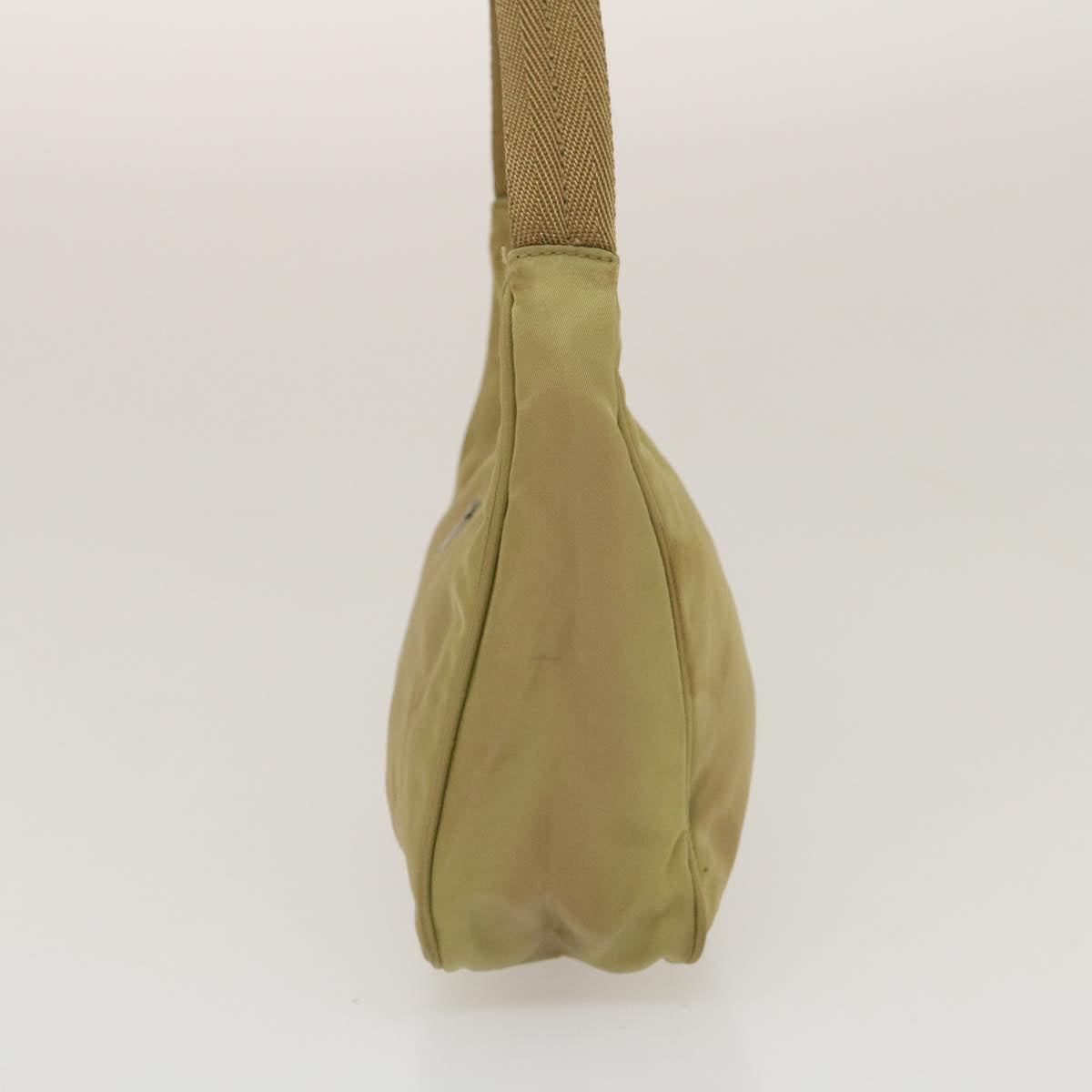 Prada Hand Pouch Khaki Luxury Handbag Nylon Clutch Bag